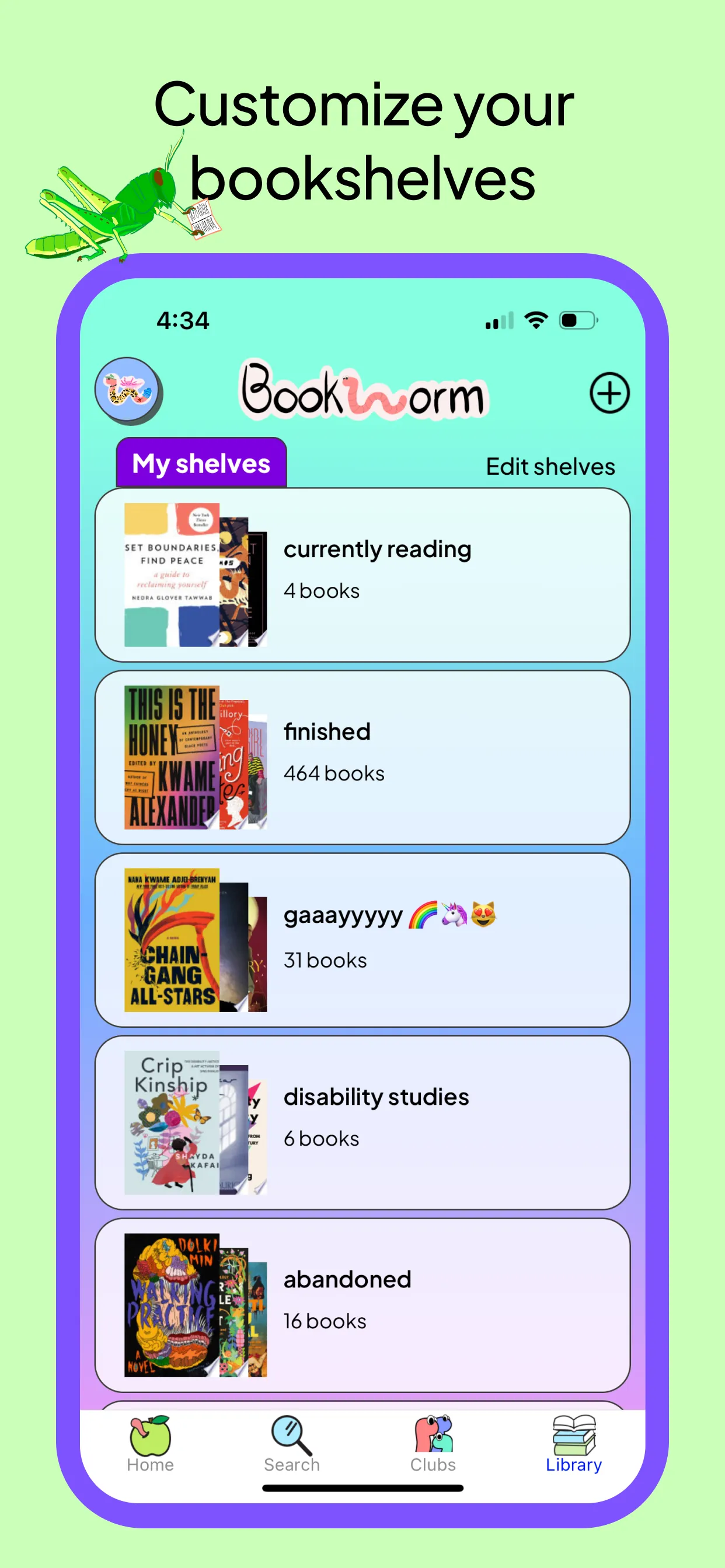 Bookworm Reads iphone screenshot 4