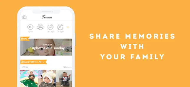 Famm - Family Album iphone screenshot 2