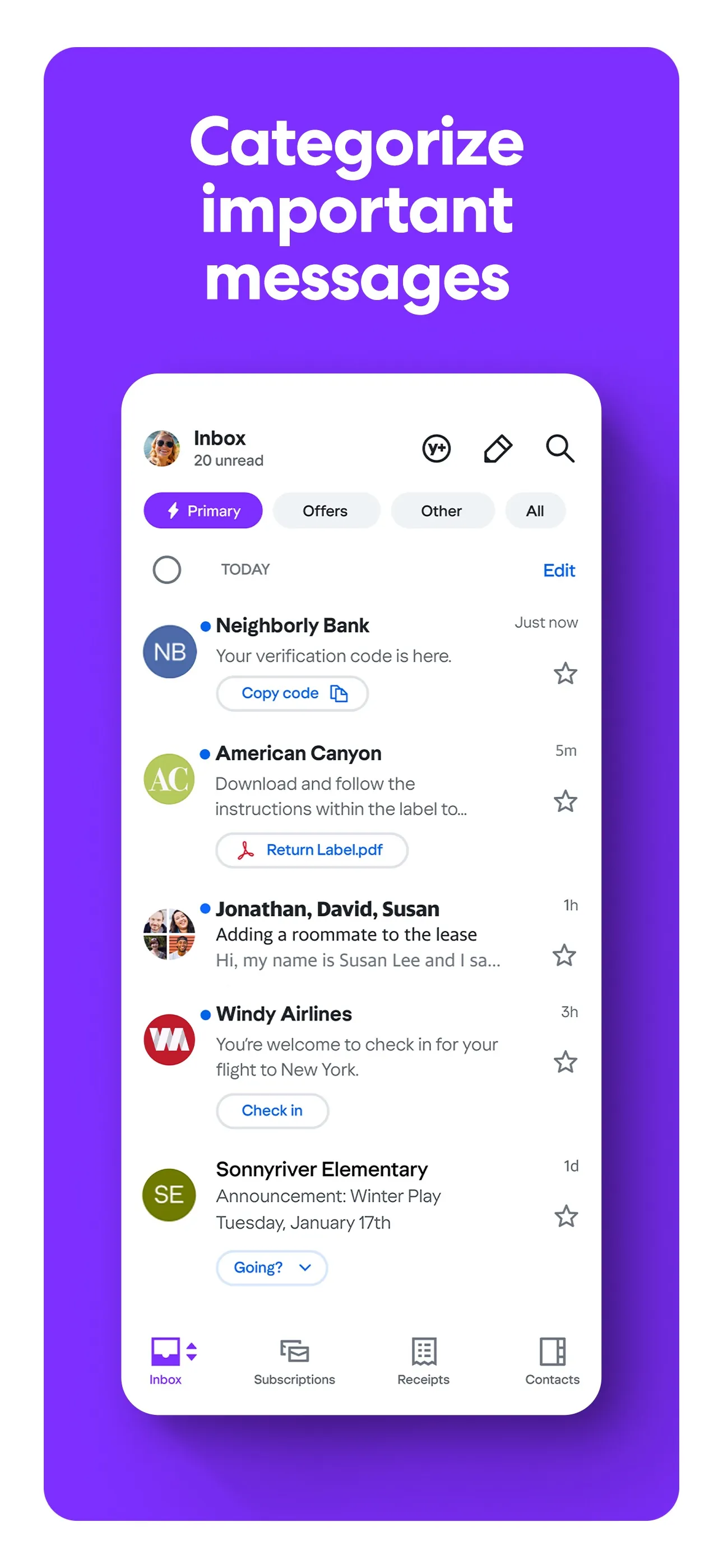 Yahoo Mail iphone screenshot 9