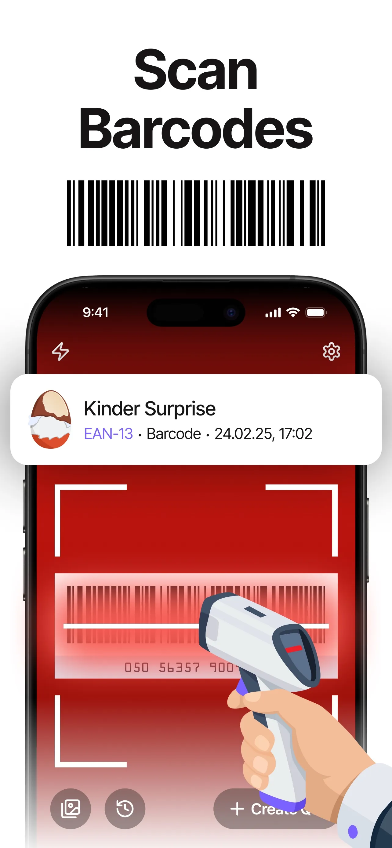 Barcode Scanner, QR Reader iphone screenshot 1