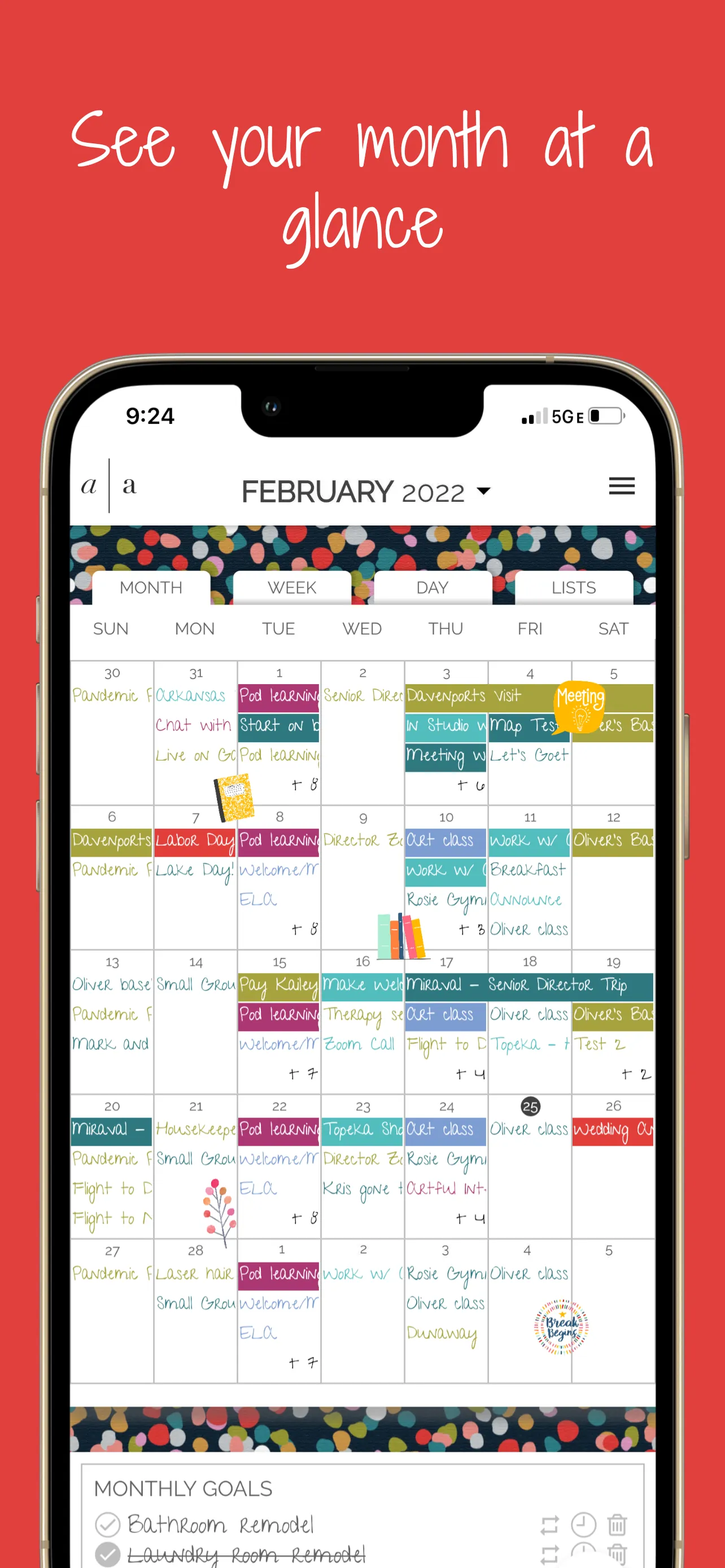 Artful Agenda iphone screenshot 1