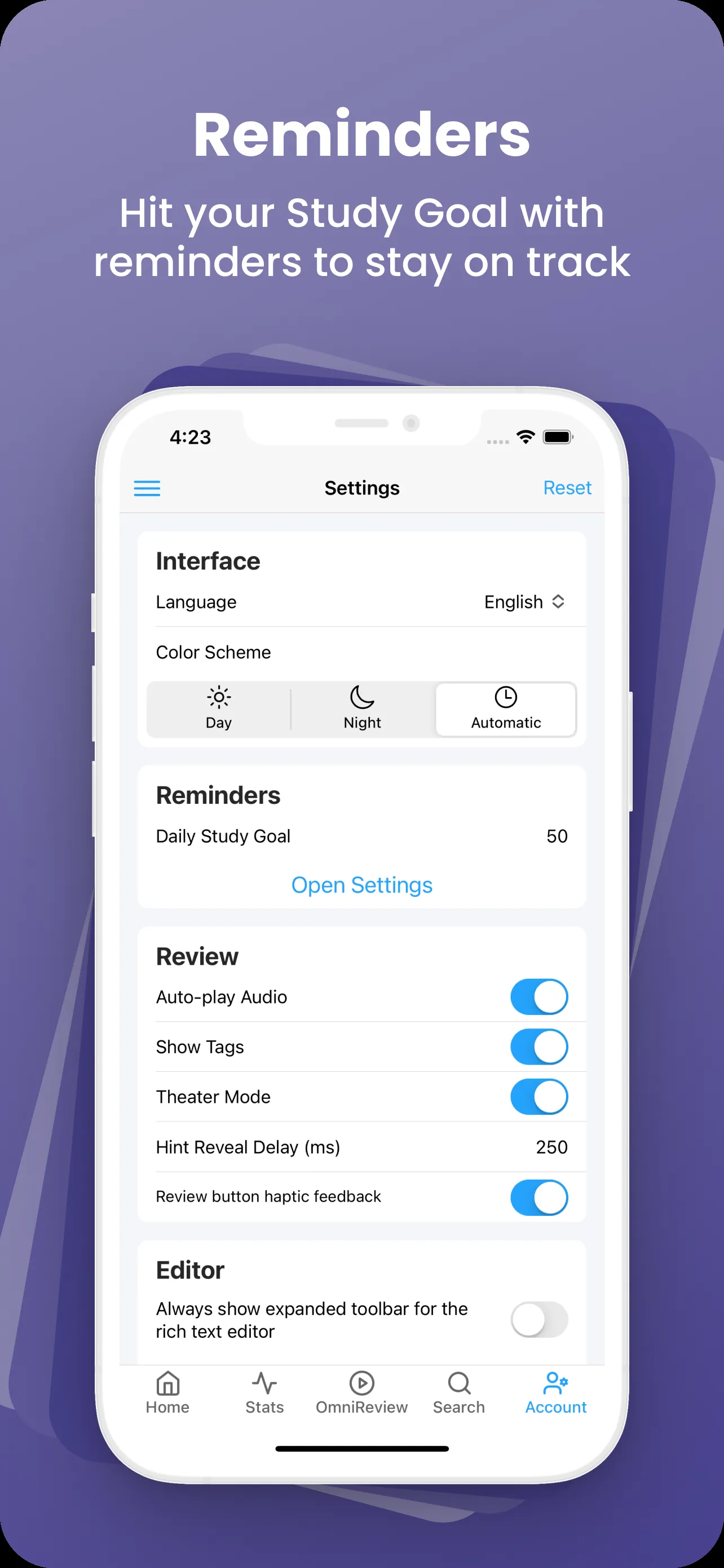 AnkiApp Flashcards iphone screenshot 7