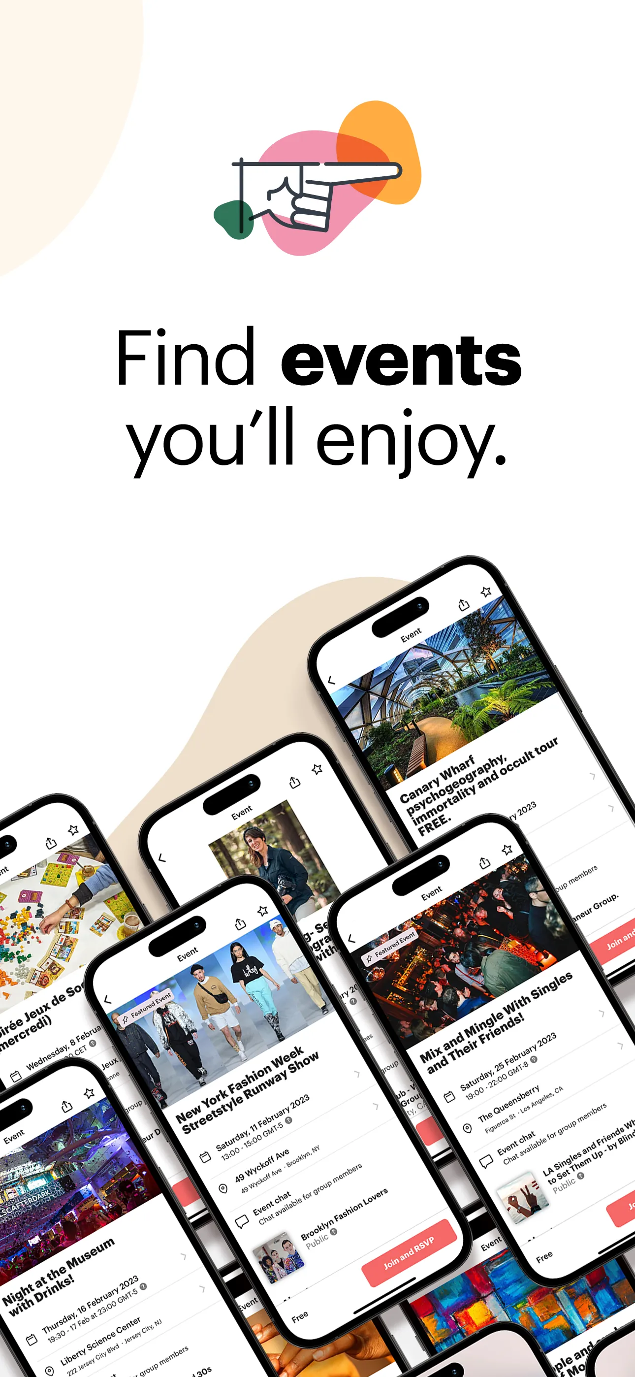 Meetup: Social Events & Groups iphone screenshot 1