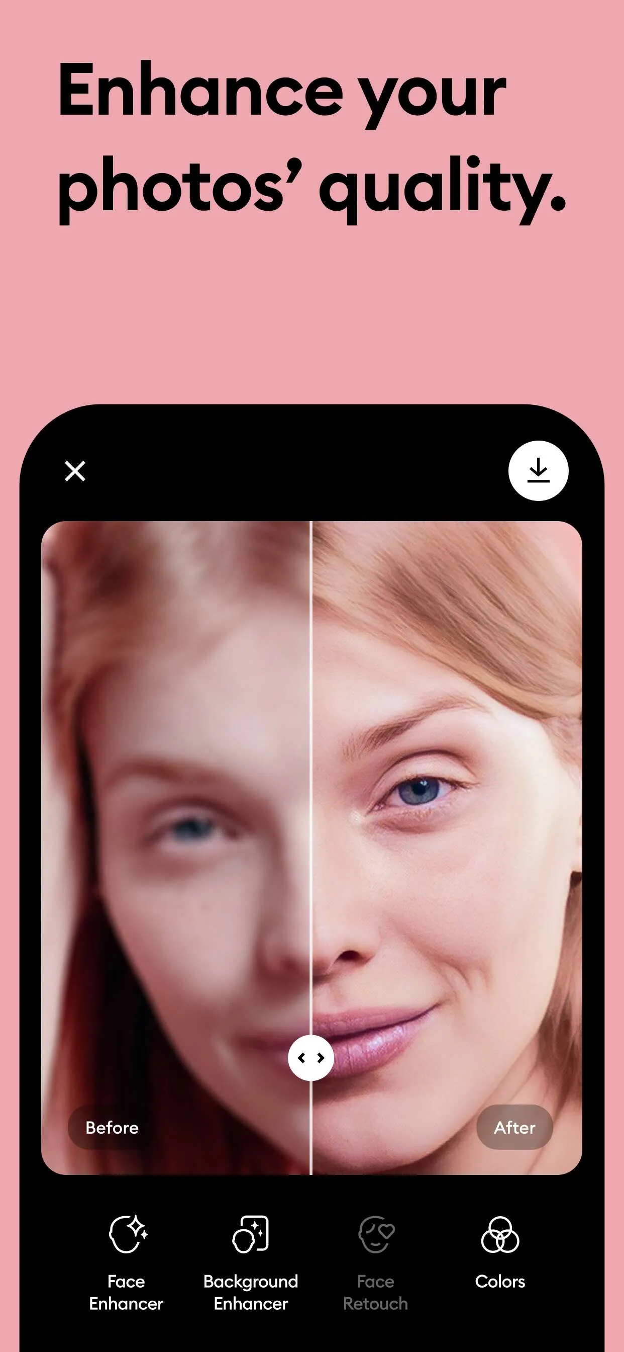 Remini - AI Photo Enhancer iphone screenshot 1