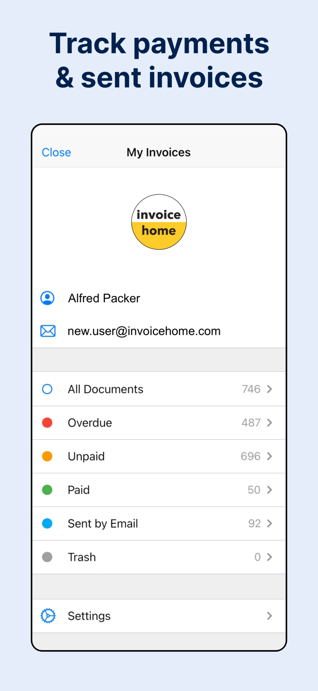 Invoice Maker by Invoice Home iphone screenshot 6