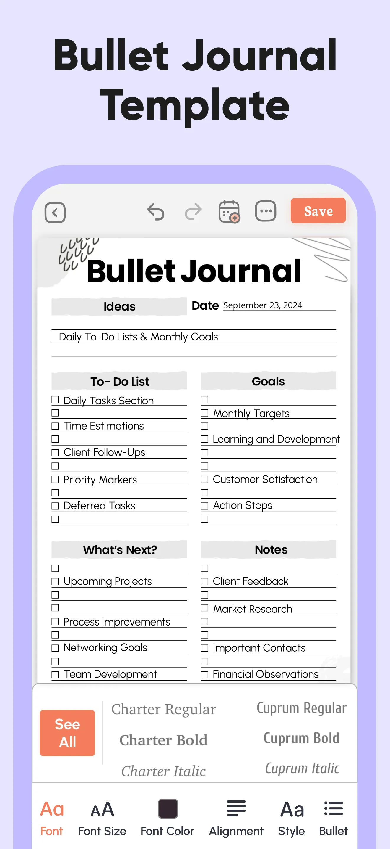 Daily Planner & Bullet Journal iphone screenshot 5