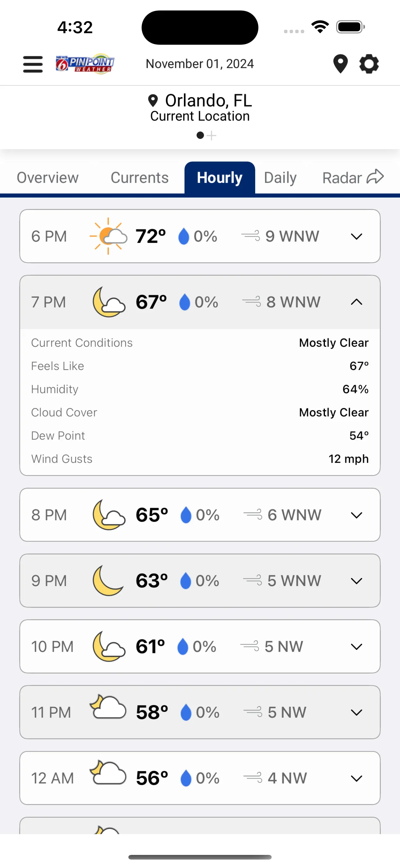 News 6 Pinpoint Weather WKMG iphone screenshot 5
