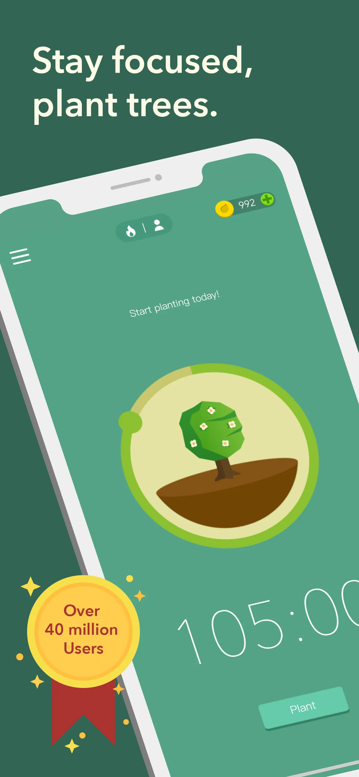 Forest: Focus for Productivity iphone screenshot 1