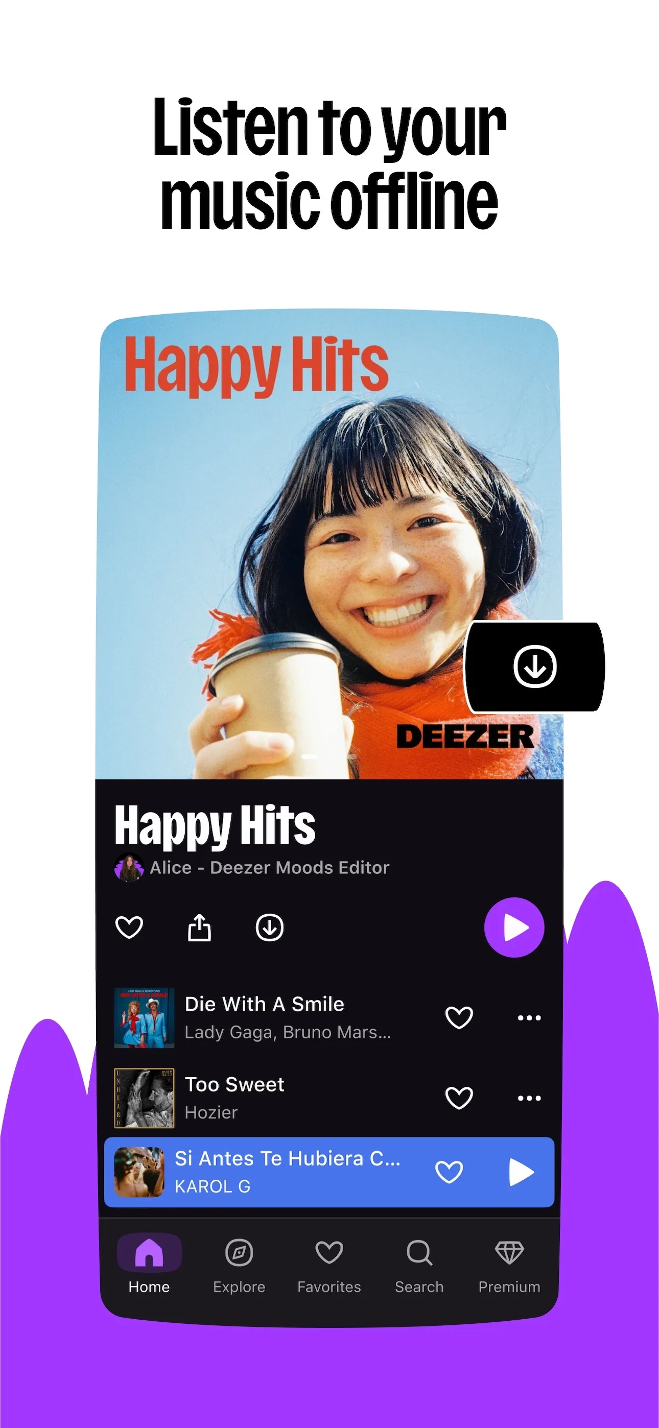 Deezer: Music Player, Podcast iphone screenshot 7