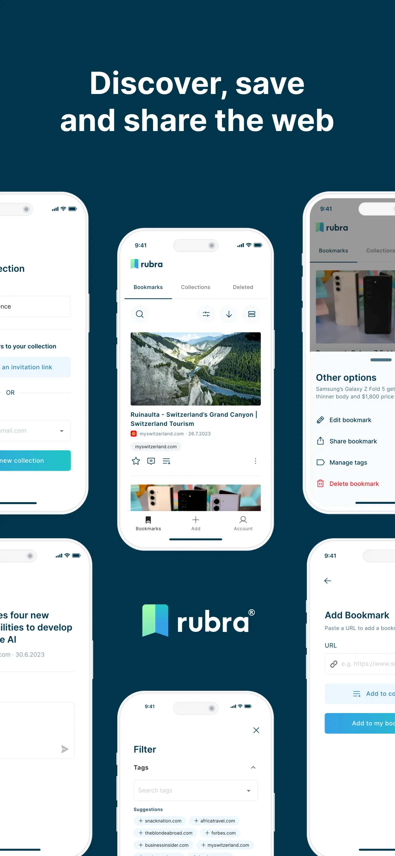 rubra - Bookmark Manager iphone screenshot 1