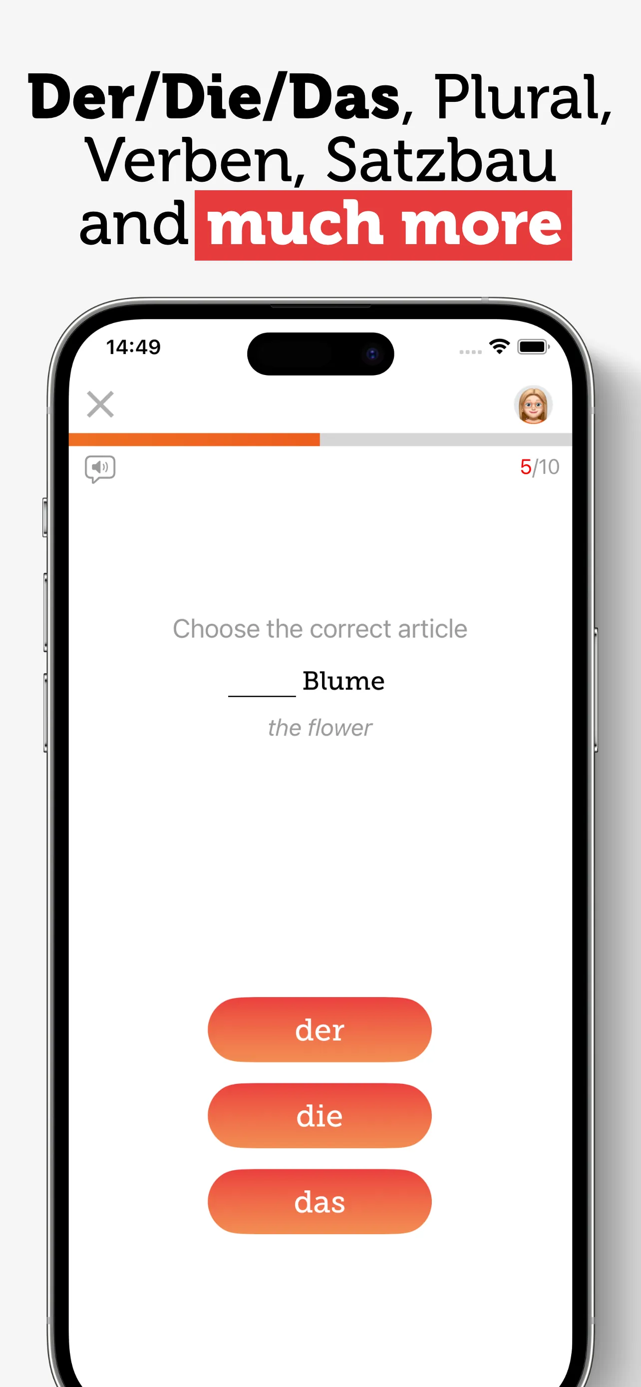 Grammatisch - Learn German iphone screenshot 7