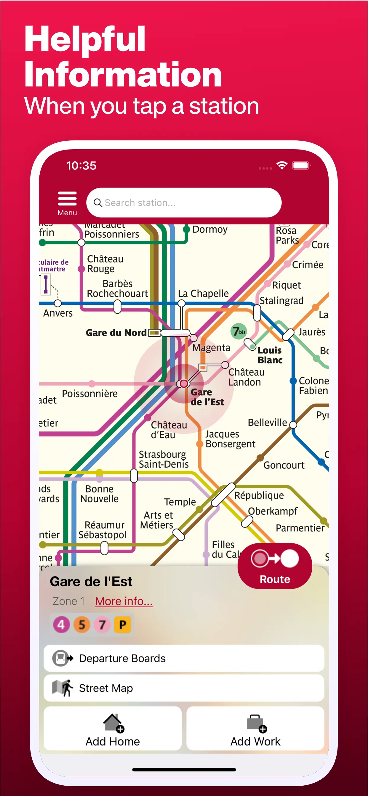 Paris Metro Map and Routes iphone screenshot 4