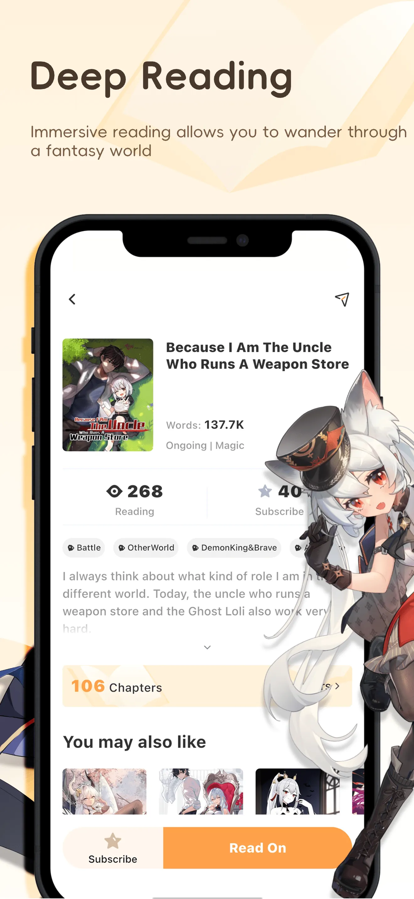 LoloBun - light novel iphone screenshot 2