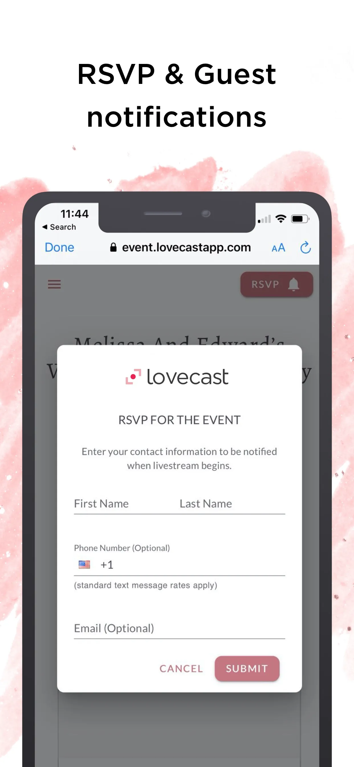 Lovecast - Event Livestream iphone screenshot 5