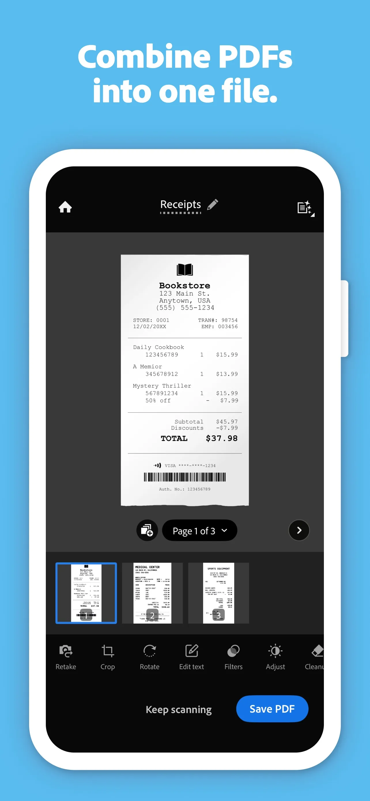 Adobe Scan: PDF & OCR Scanner iphone screenshot 5