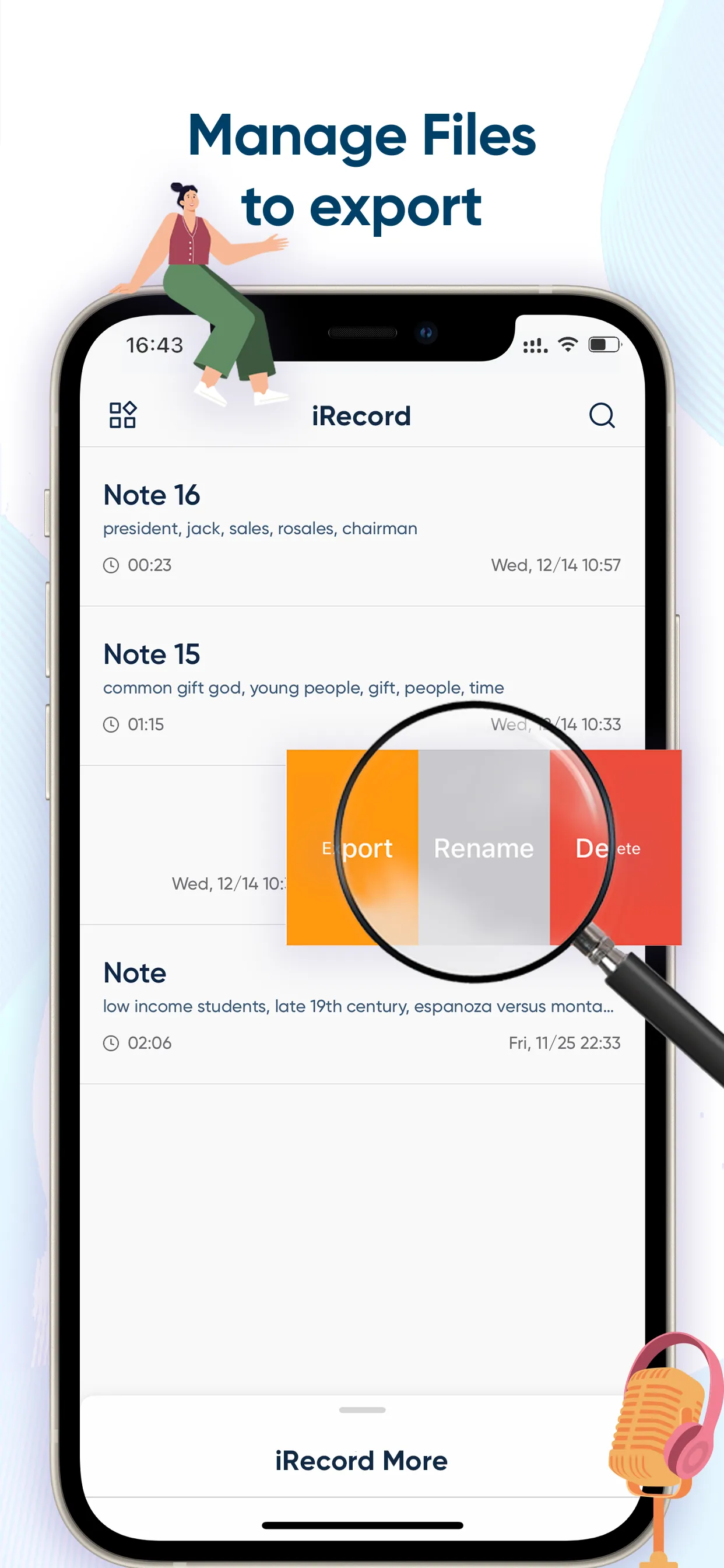 iRecord: Transcribe Voice Memo iphone screenshot 5