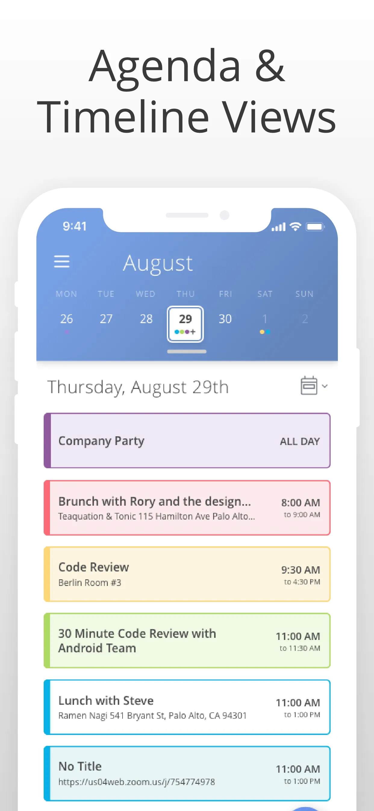 Calendar: Meeting & Scheduling iphone screenshot 4