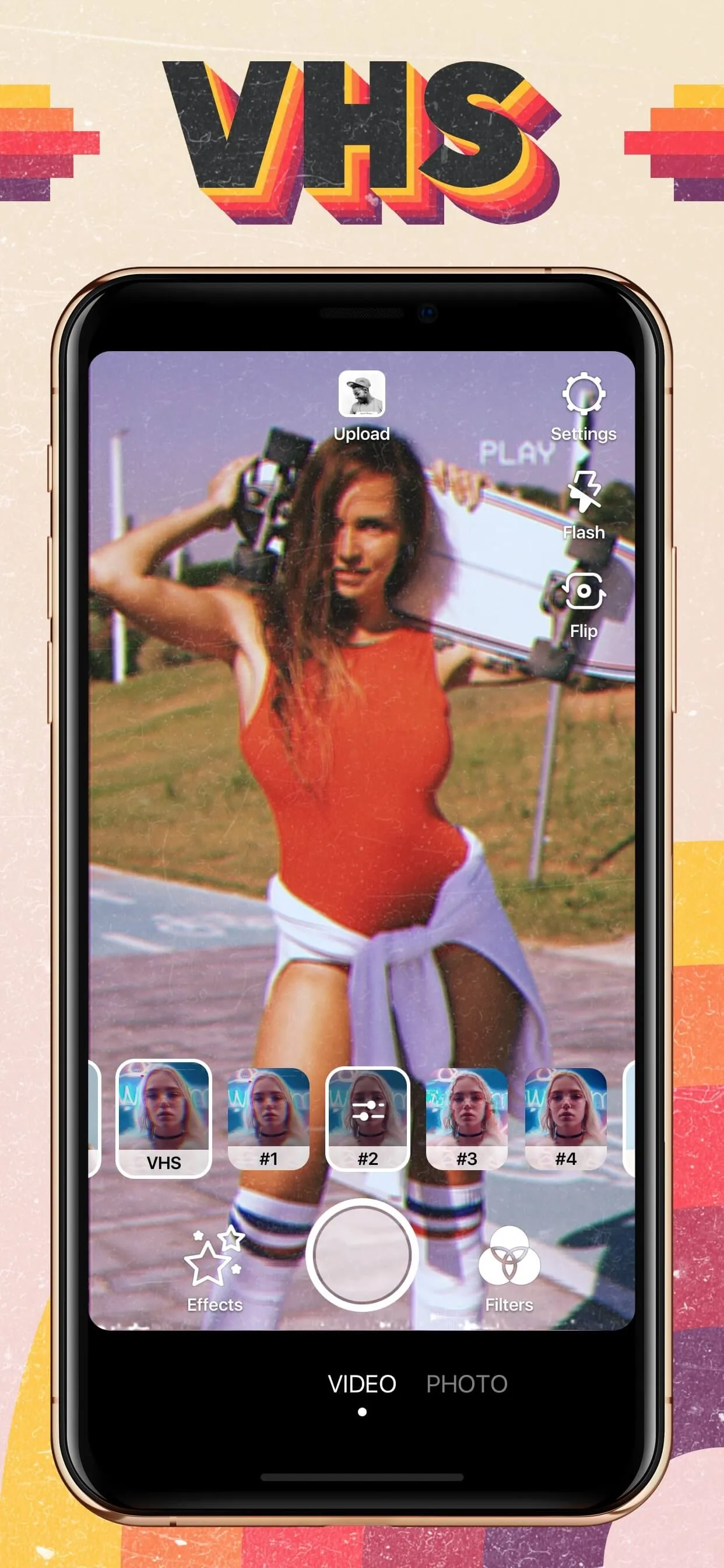 VHS Video Editor, Vintage Cam iphone screenshot 2