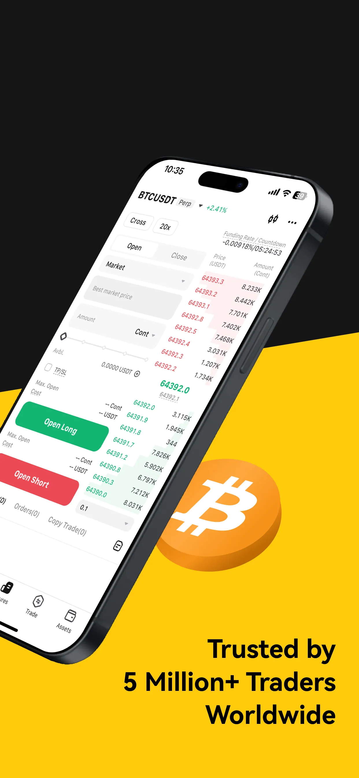 WEEX: Trade Bitcoin & Futures iphone screenshot 3