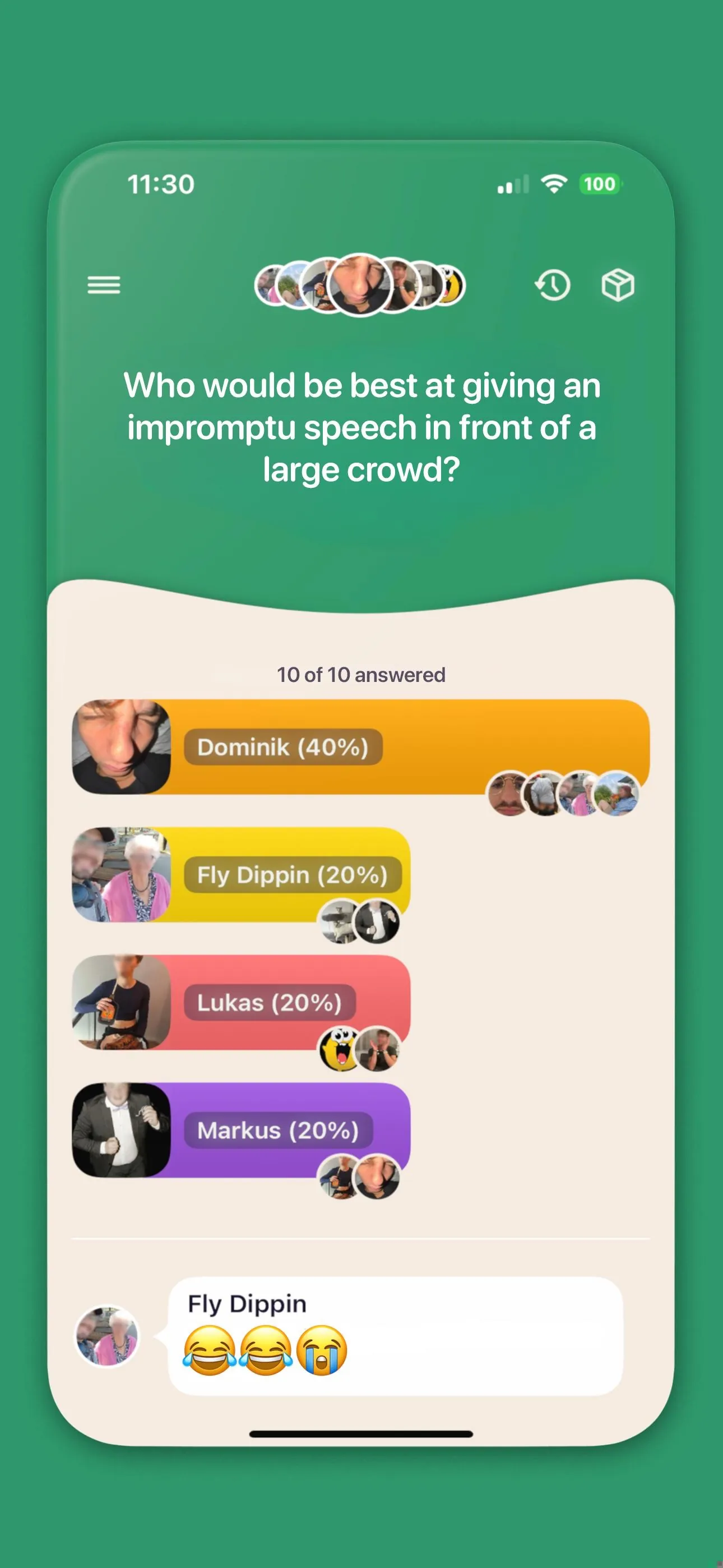 askUs: Whos most likely to iphone screenshot 6