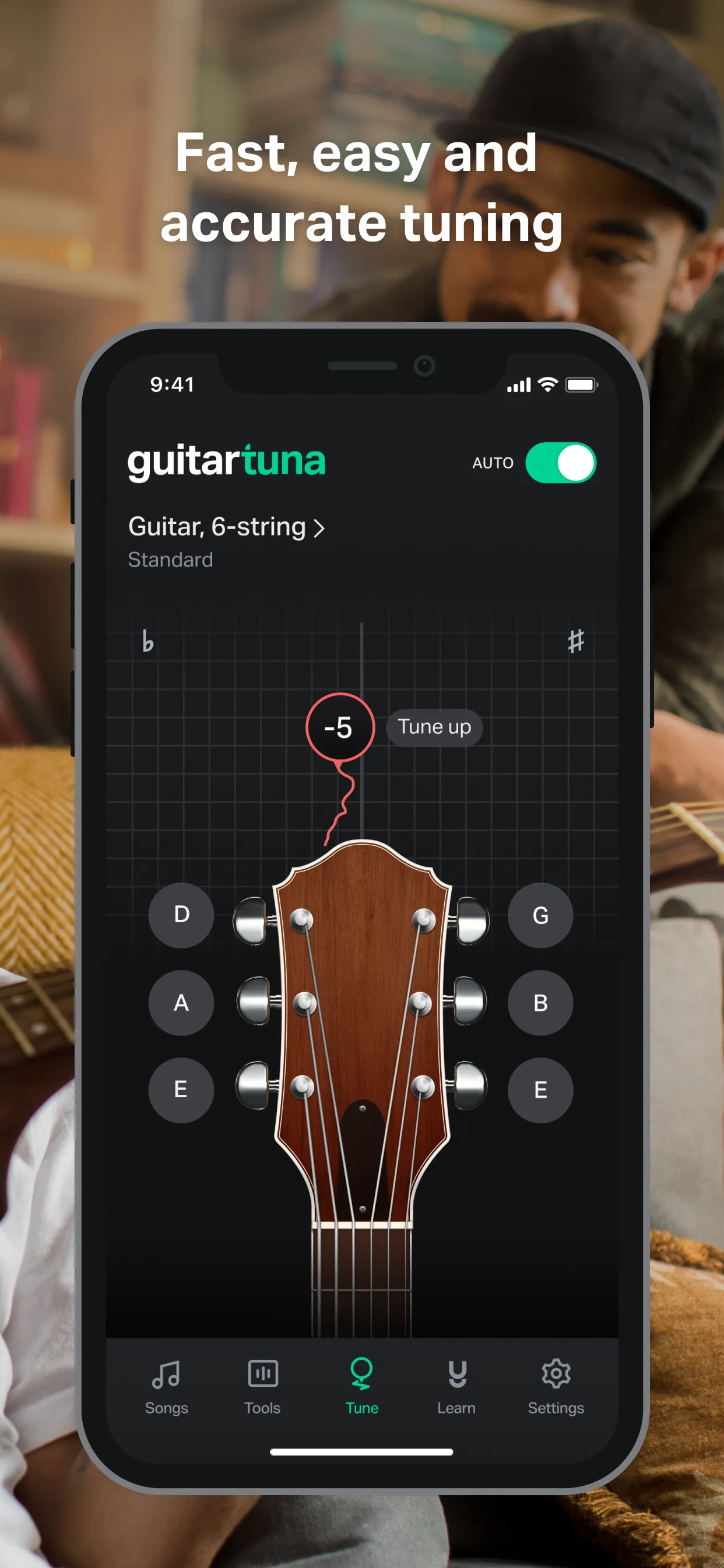GuitarTuna: Tune & Play Guitar iphone screenshot 3