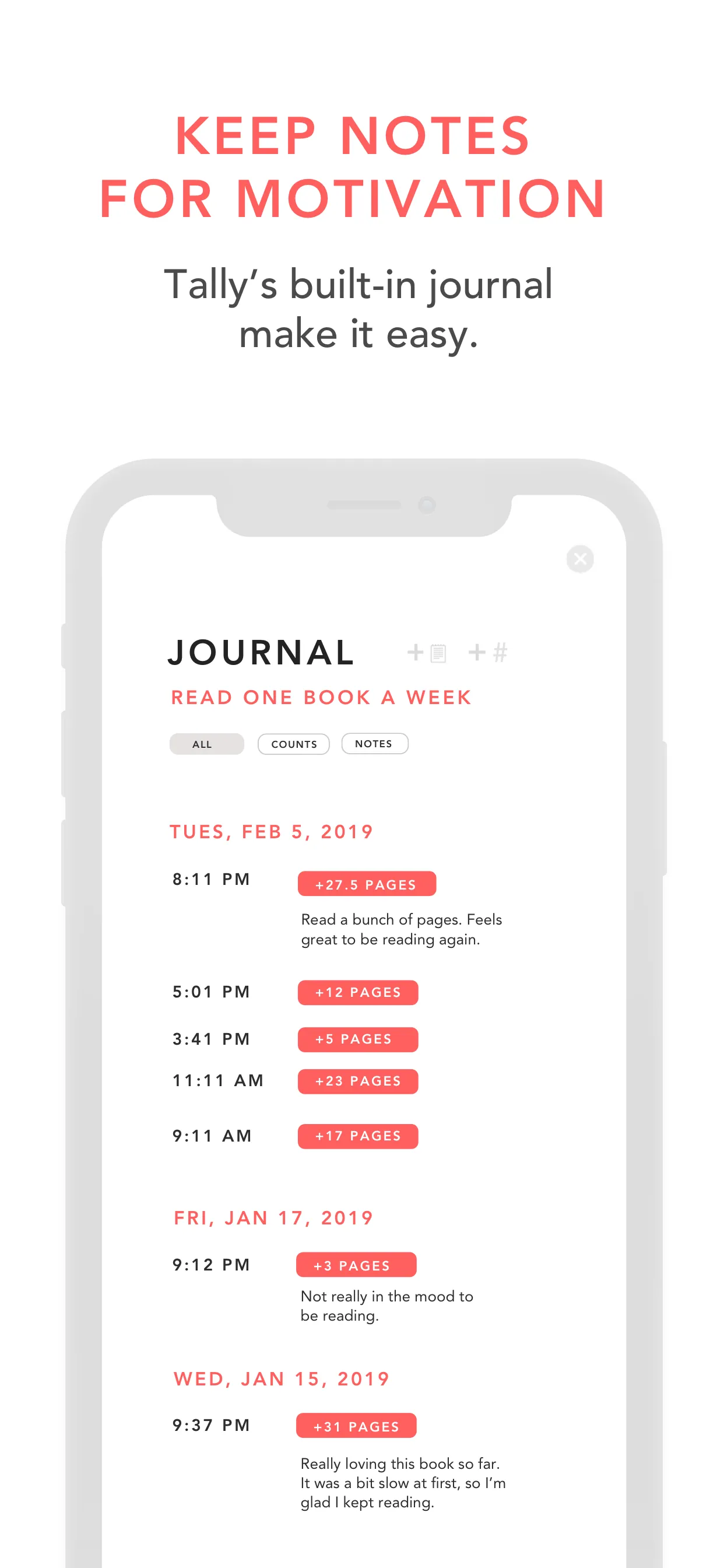 Tally: The Anything Tracker iphone screenshot 8