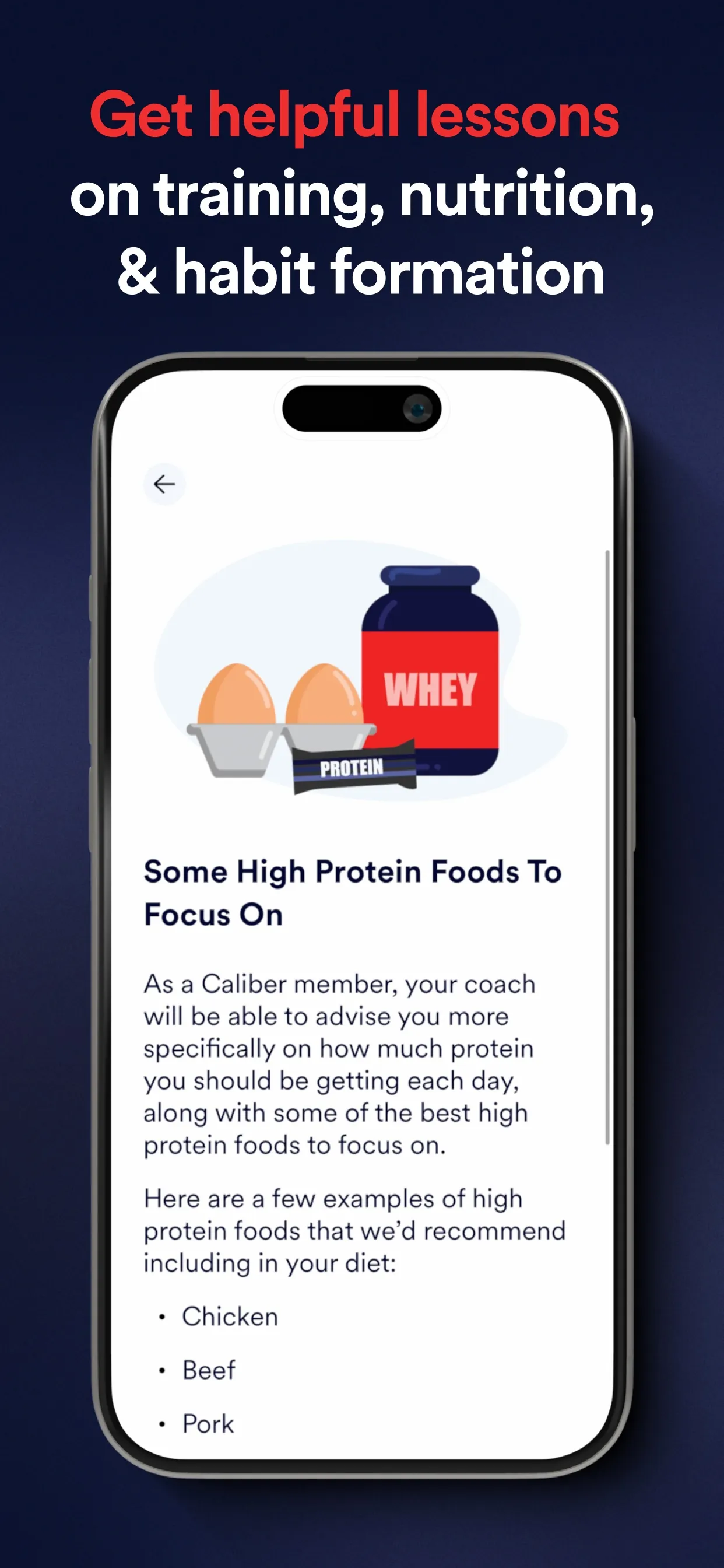 Caliber: Strength Training iphone screenshot 7