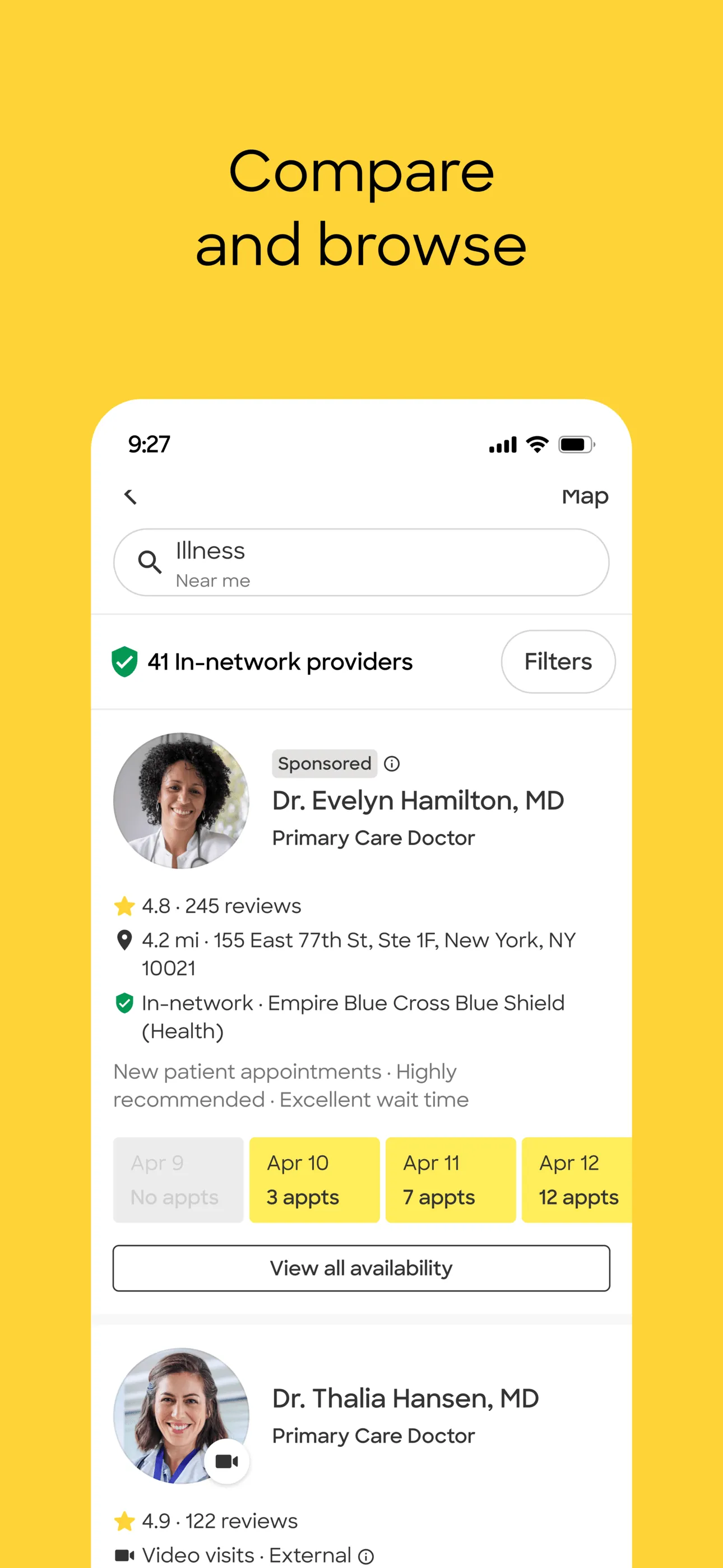 Zocdoc - Find and book doctors iphone screenshot 2