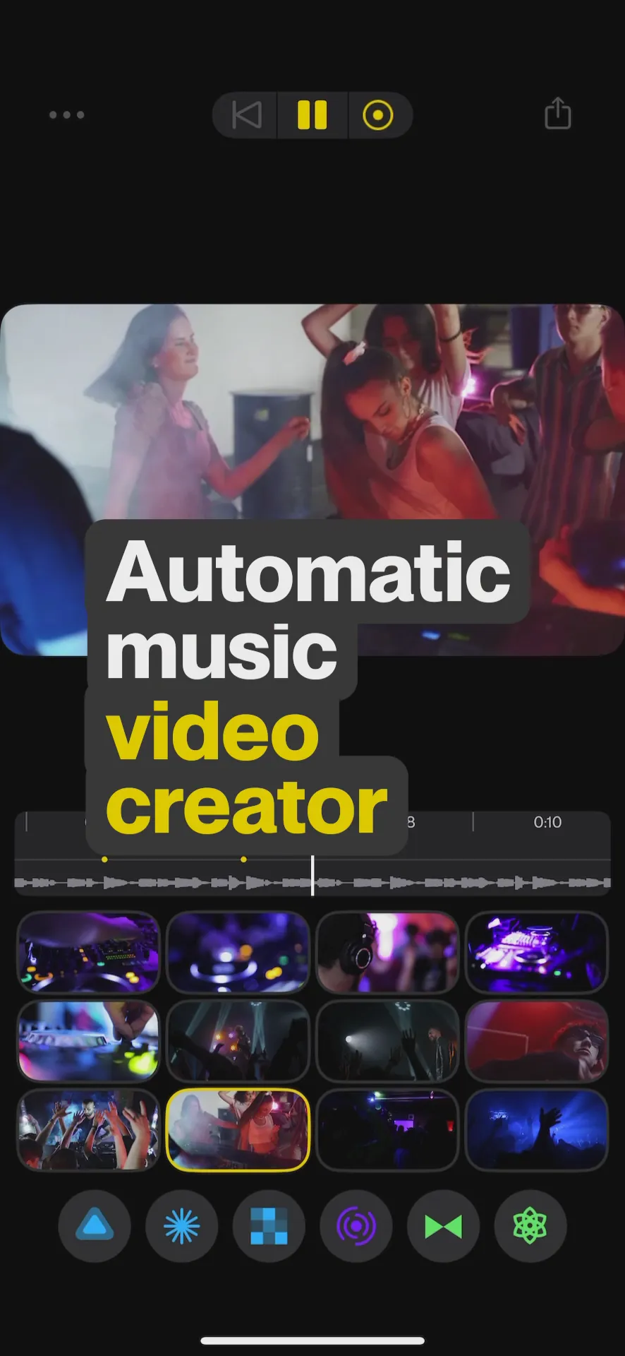 Spool - Music Video Editor iphone screenshot 1