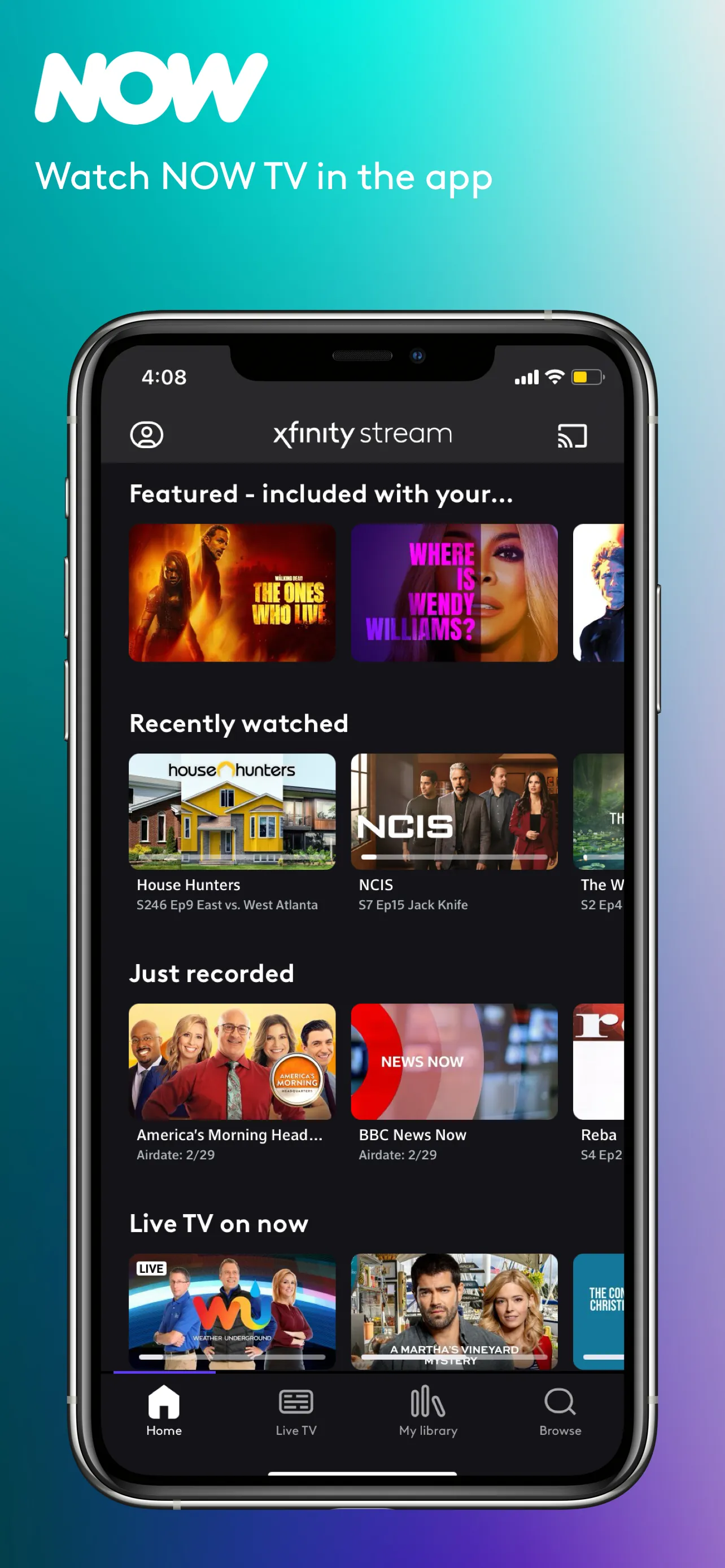 Xfinity Stream iphone screenshot 2