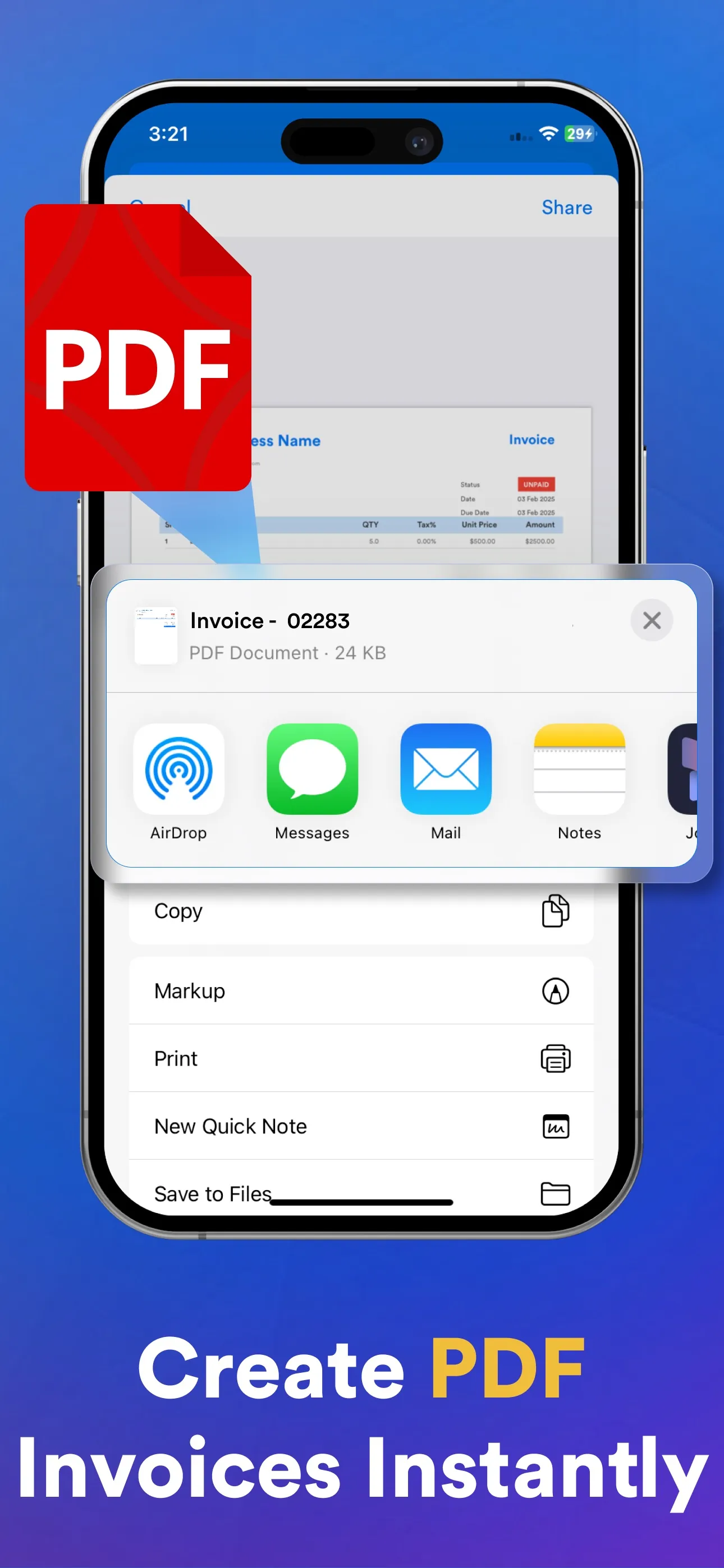 Invoice maker: Easy Estimate iphone screenshot 4