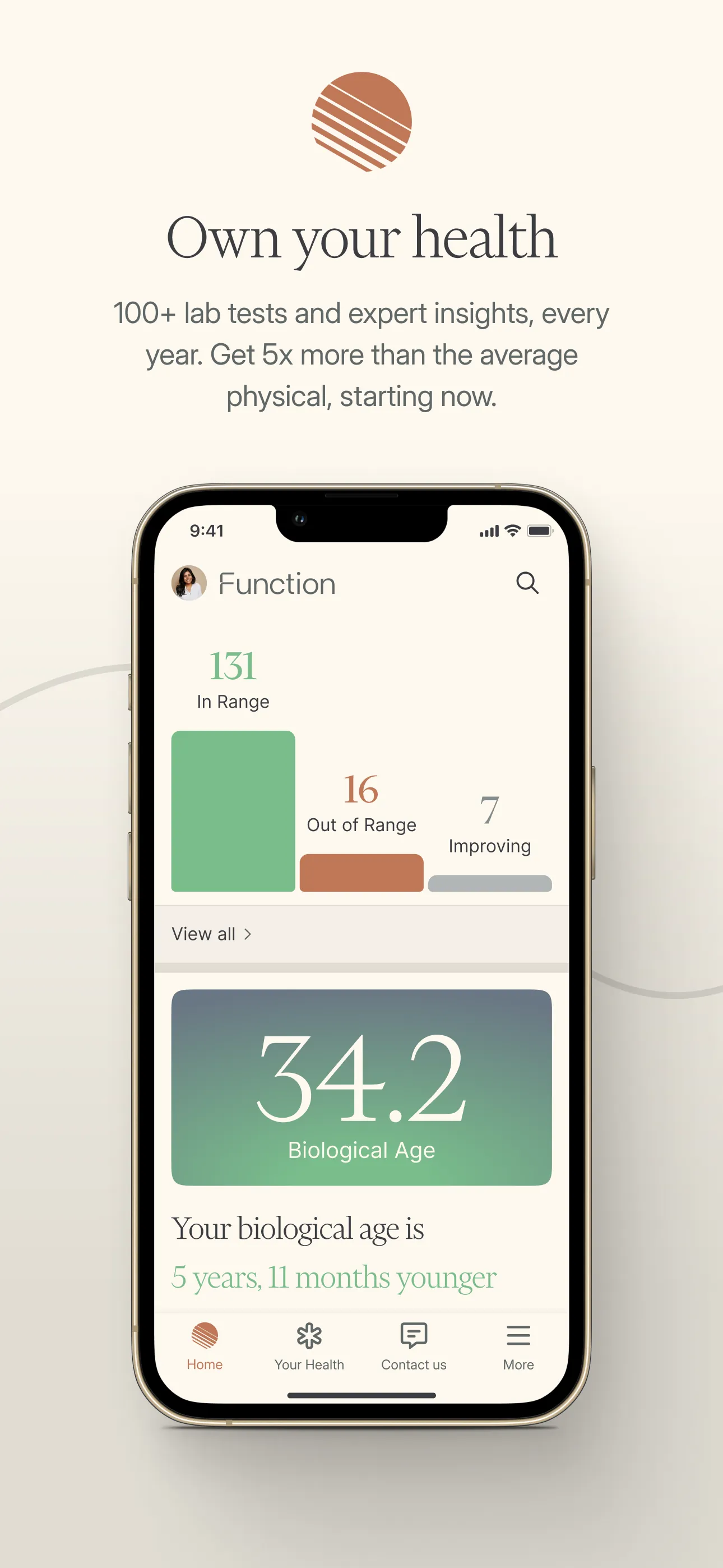Function Health iphone screenshot 1