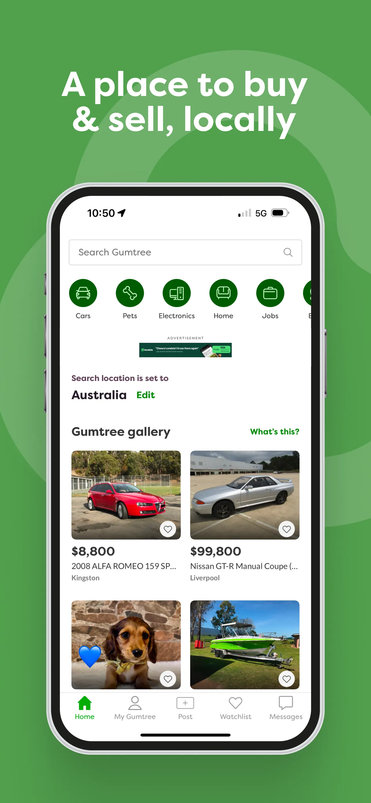 Gumtree: Find local ads & jobs iphone screenshot 1