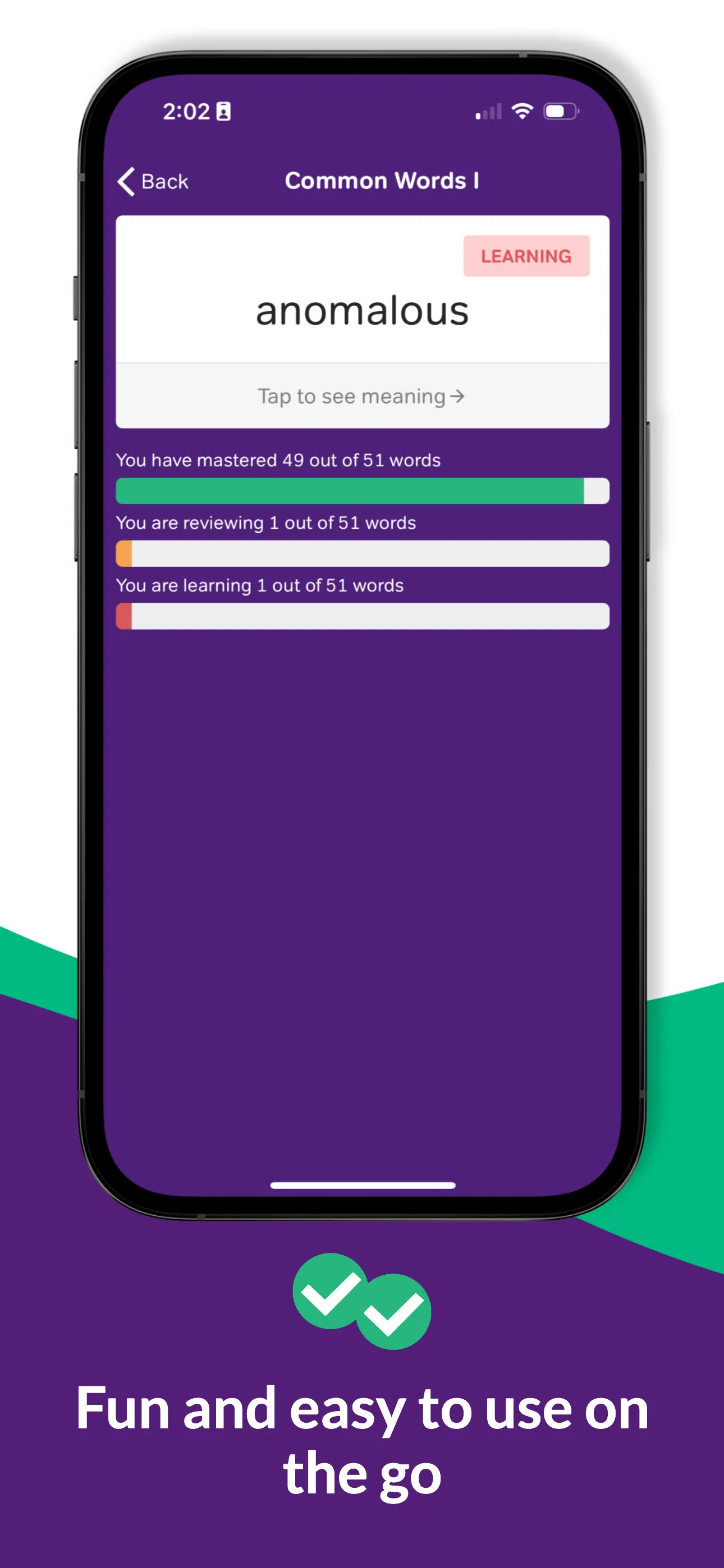 GRE Vocabulary Flashcards iphone screenshot 2