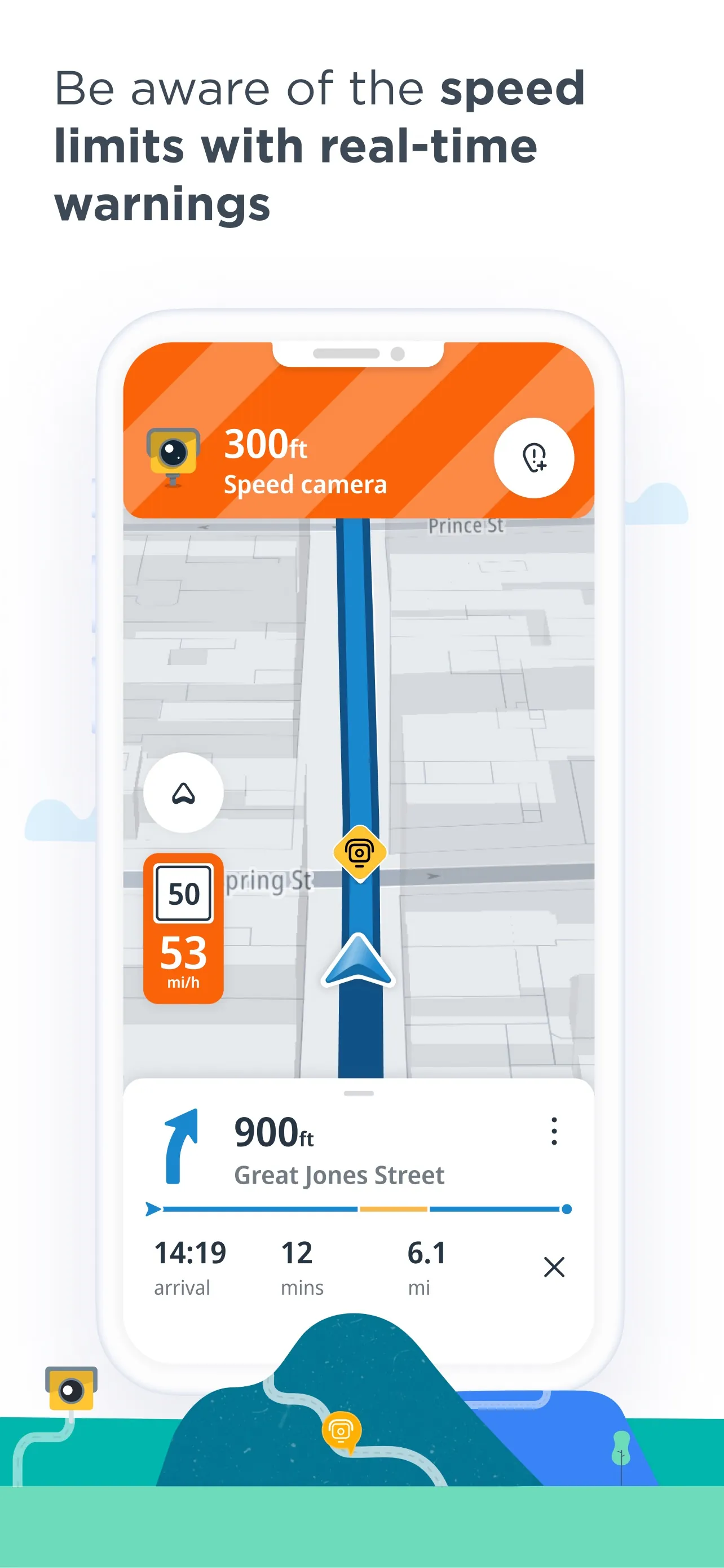 TomTom AmiGO GPS Maps, Traffic iphone screenshot 2