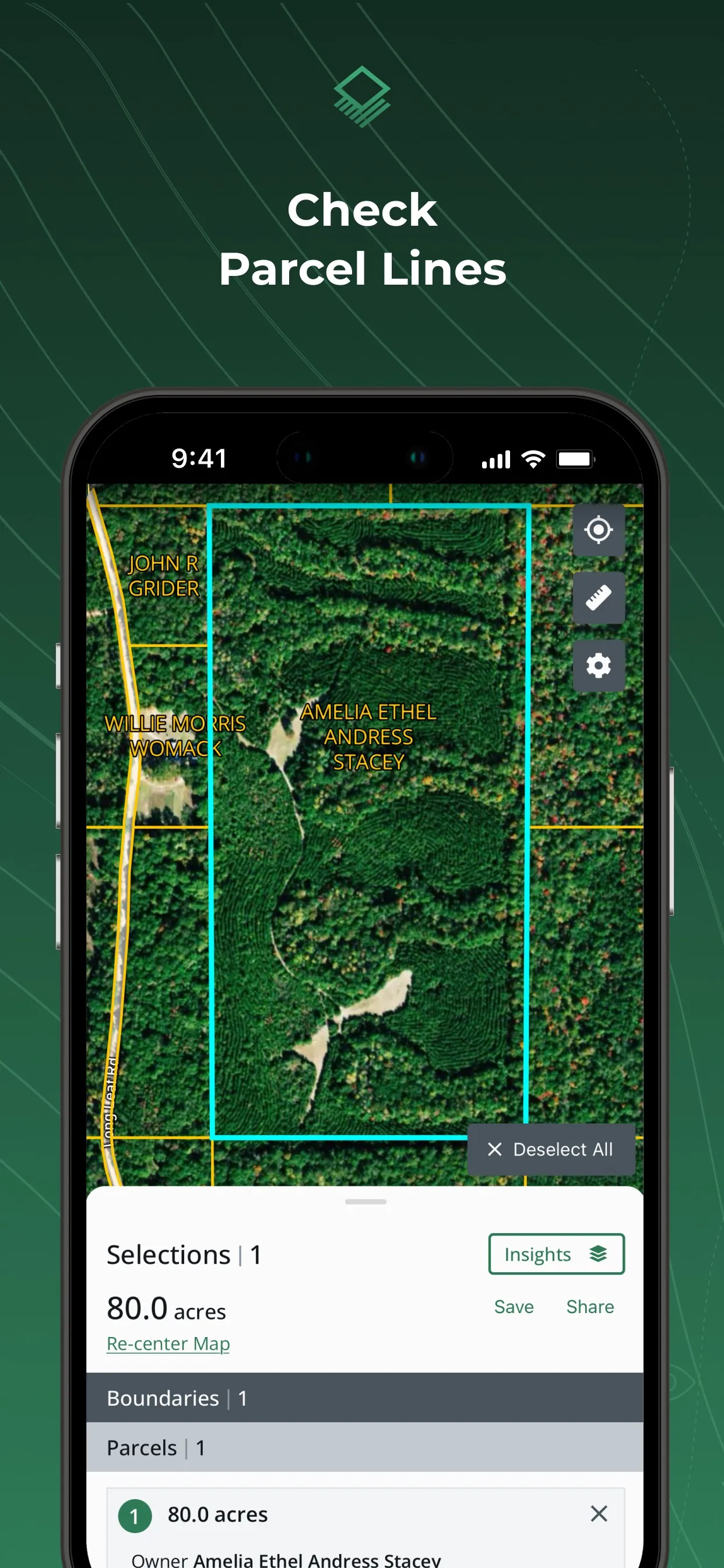 Acres: Land Data & Parcel Maps iphone screenshot 4