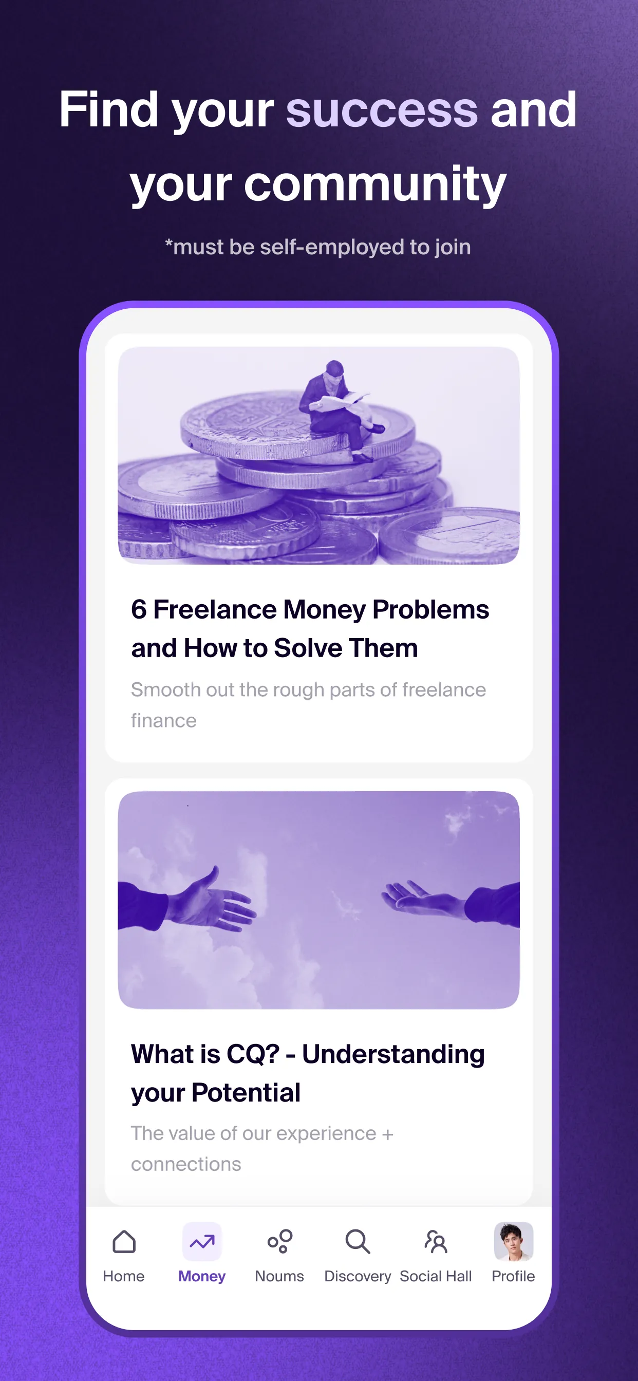 Noumena for freelancers iphone screenshot 1