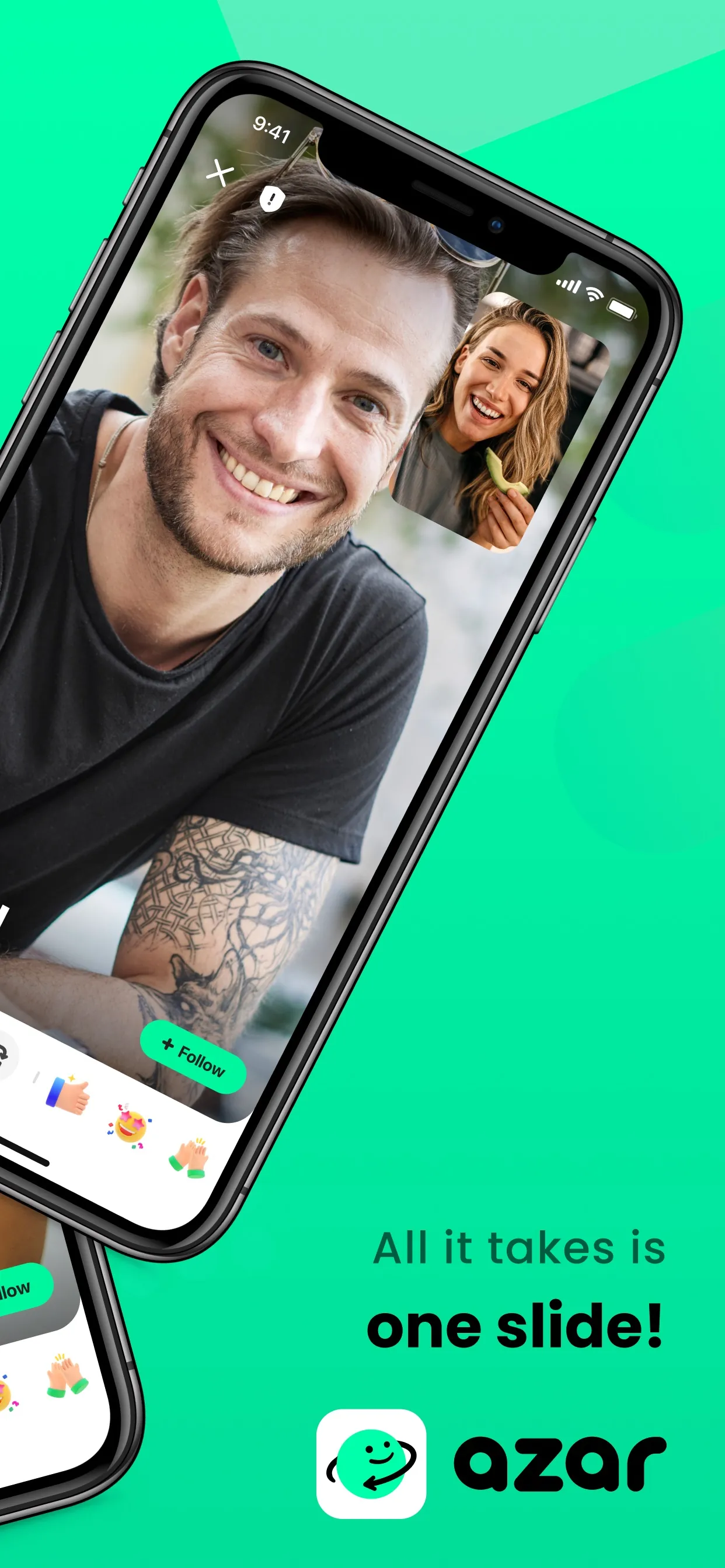 Azar: 1 on 1 Video Chat Online iphone screenshot 2