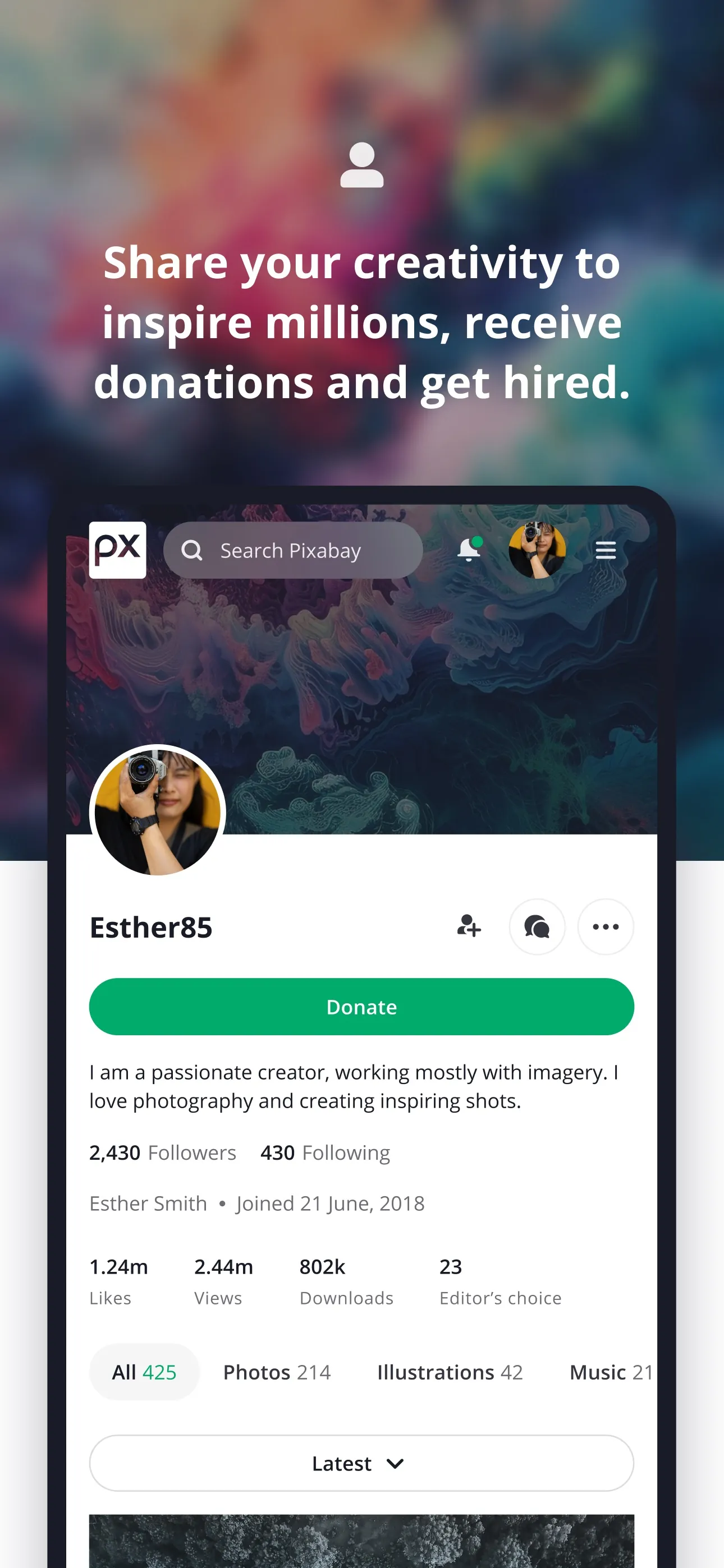 Pixabay iphone screenshot 1