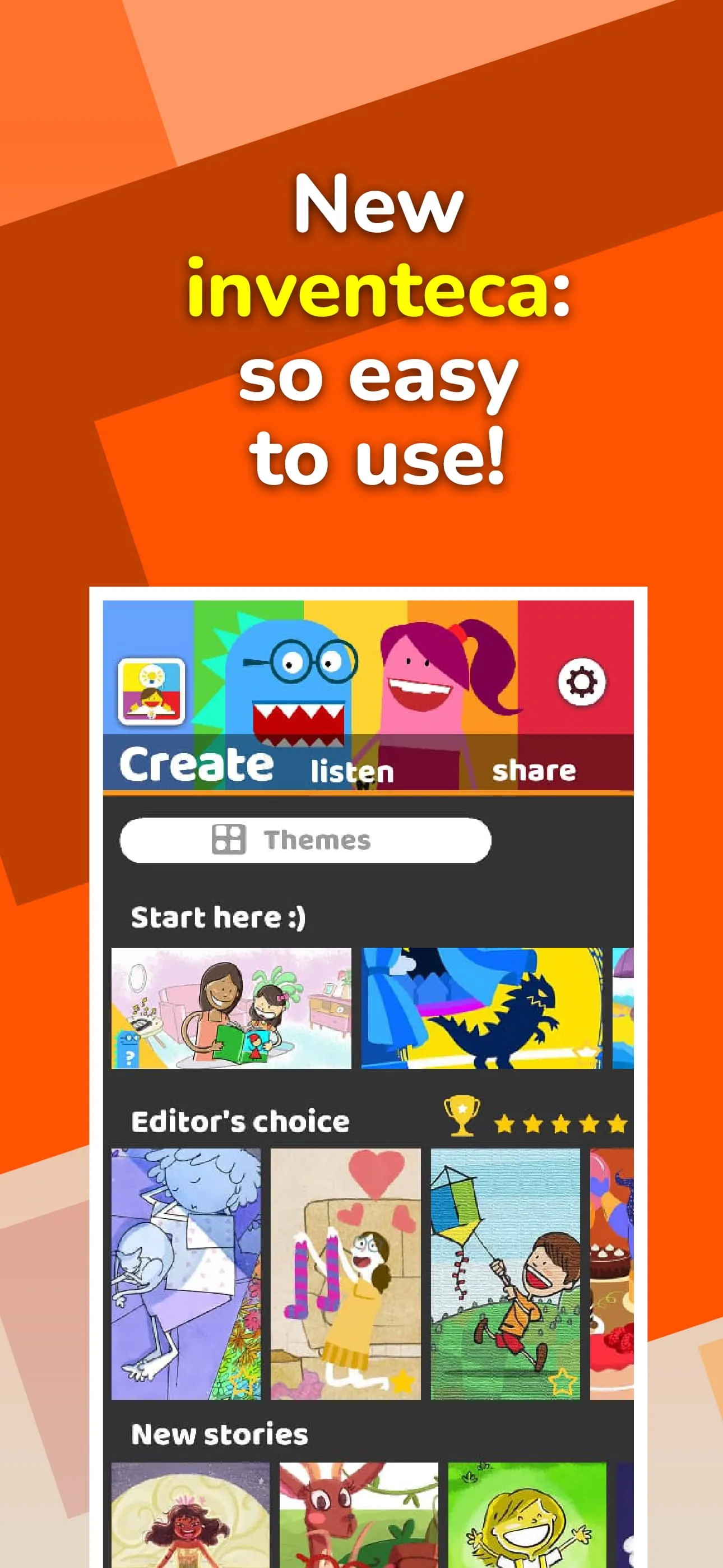 Inventeca: kids' storytelling iphone screenshot 2