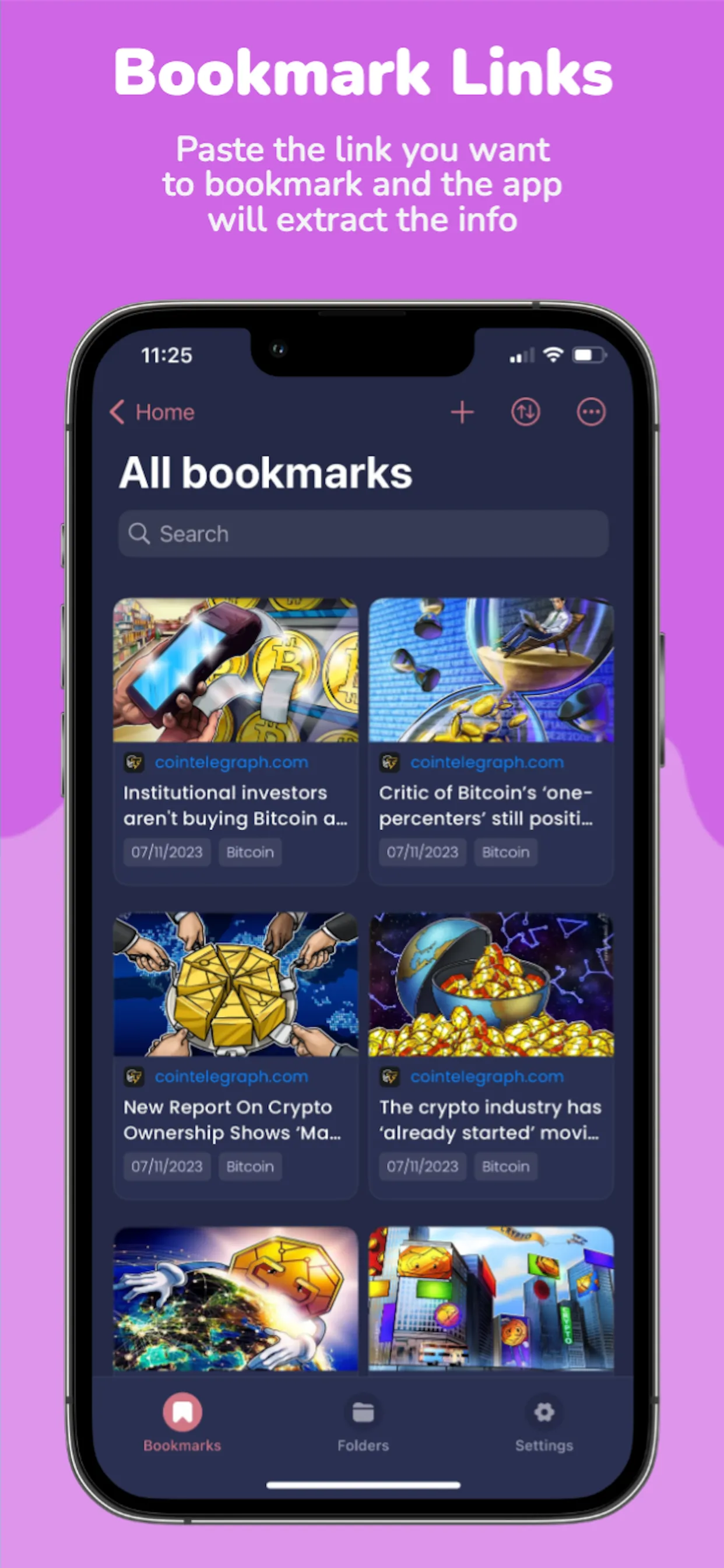 Bookmark Manager: Bookmarkify iphone screenshot 1