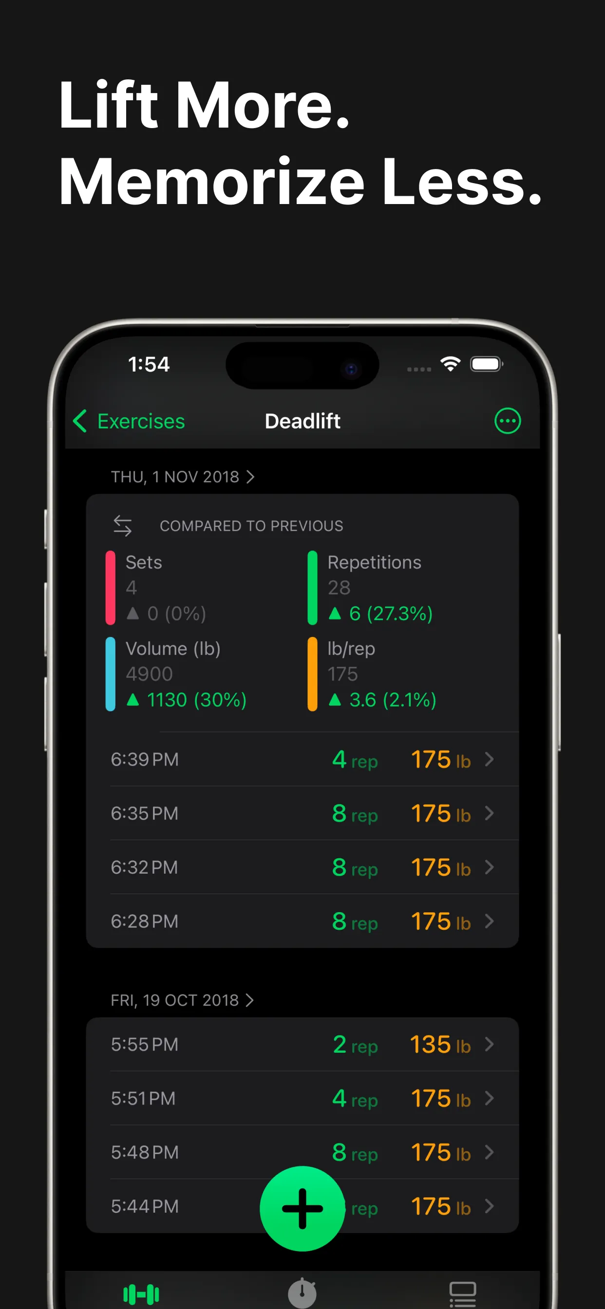 Setgraph: Strength Workout Log iphone screenshot 2