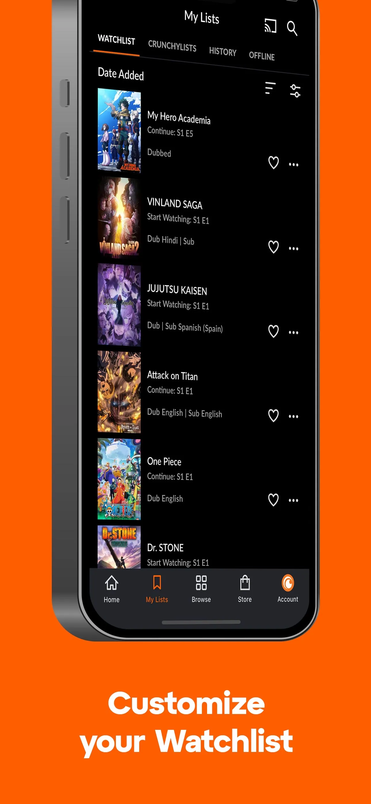 Crunchyroll iphone screenshot 2