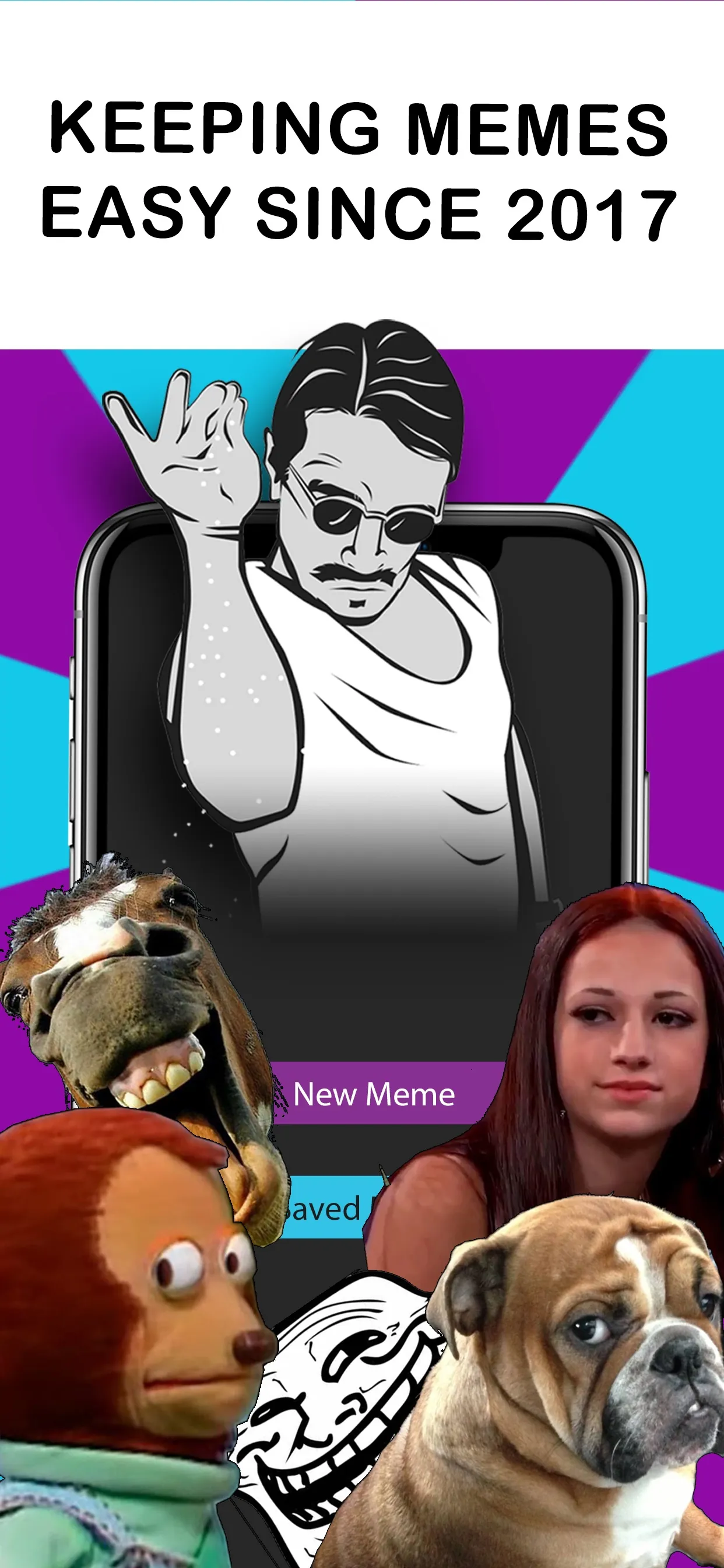 Easy Meme Maker- Funny Pics iphone screenshot 1