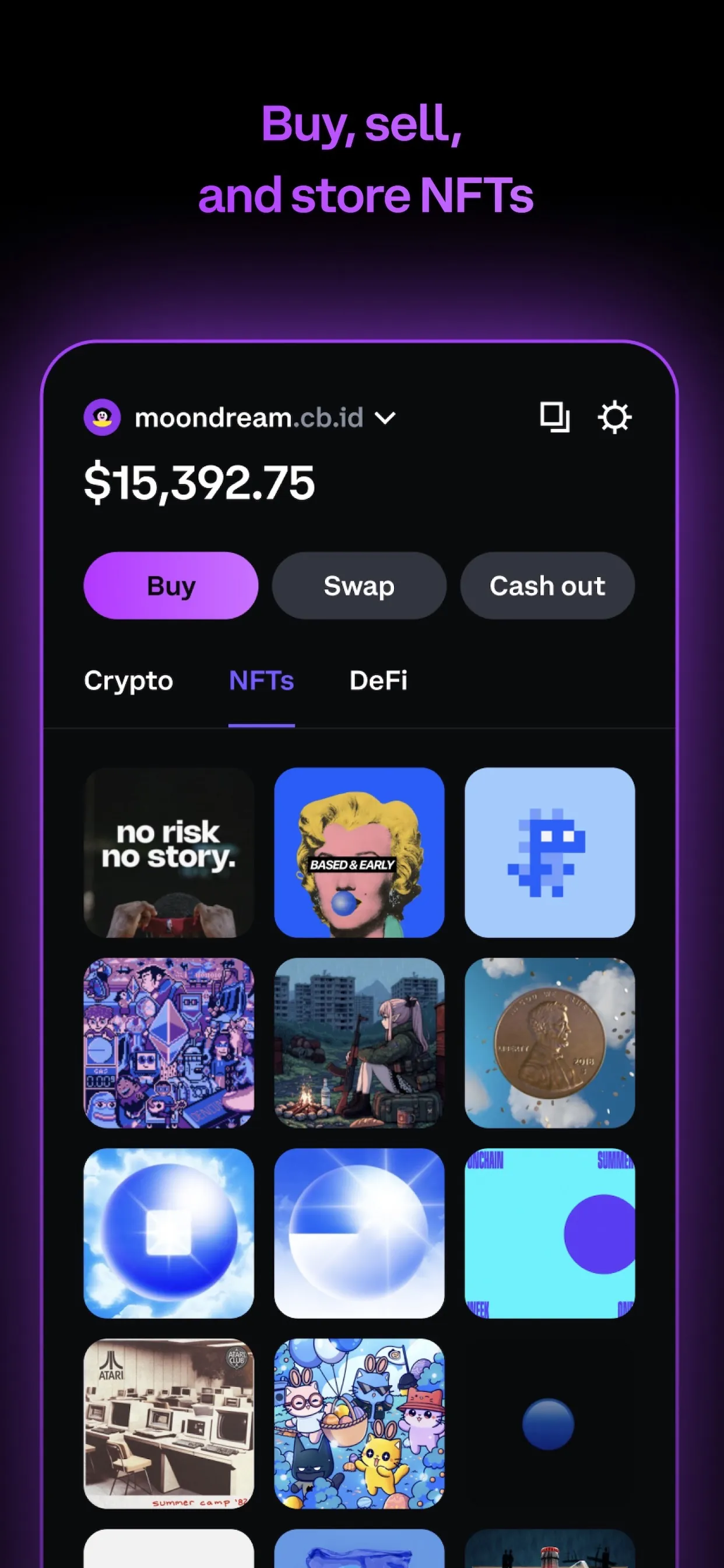 Coinbase Wallet: NFTs & Crypto iphone screenshot 5