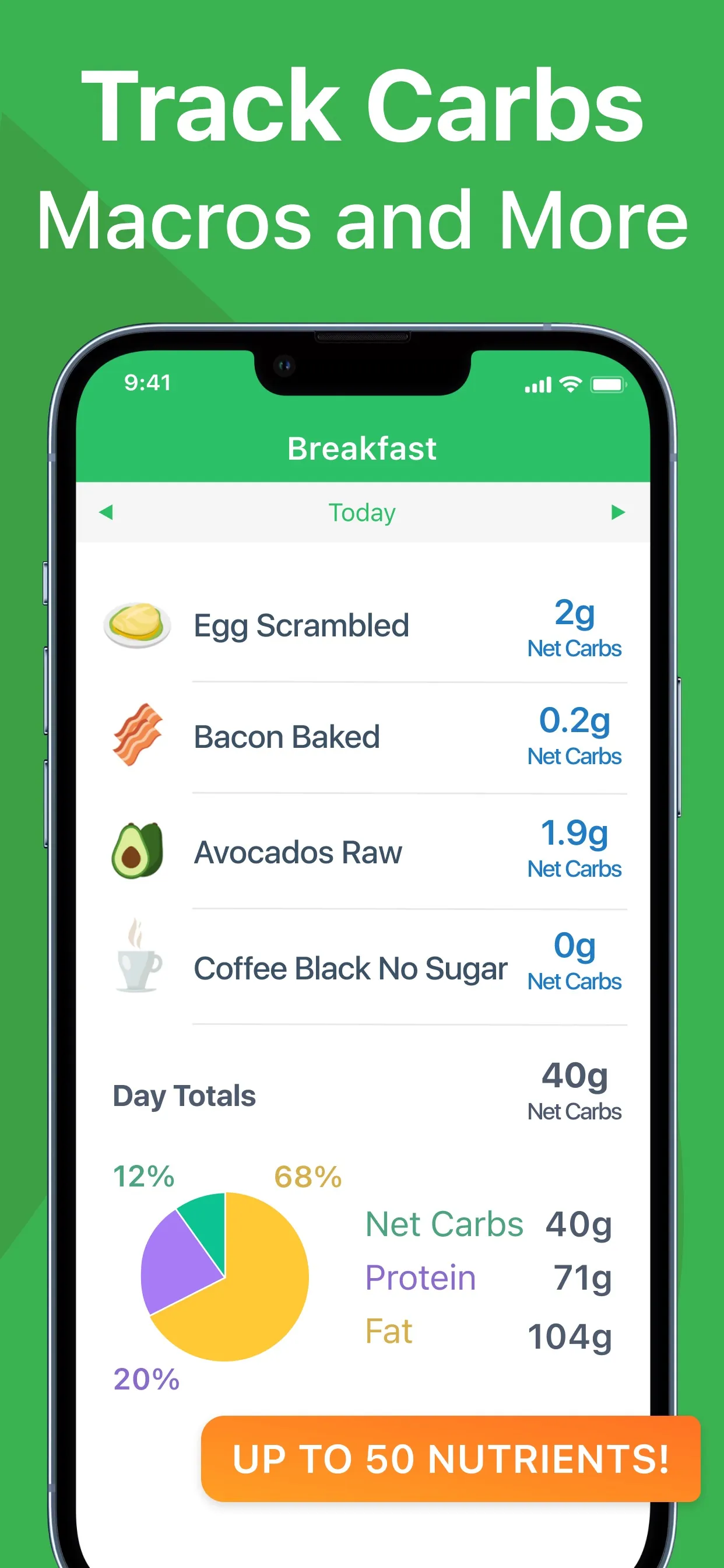 Keto Diet App - Carb Genius iphone screenshot 2