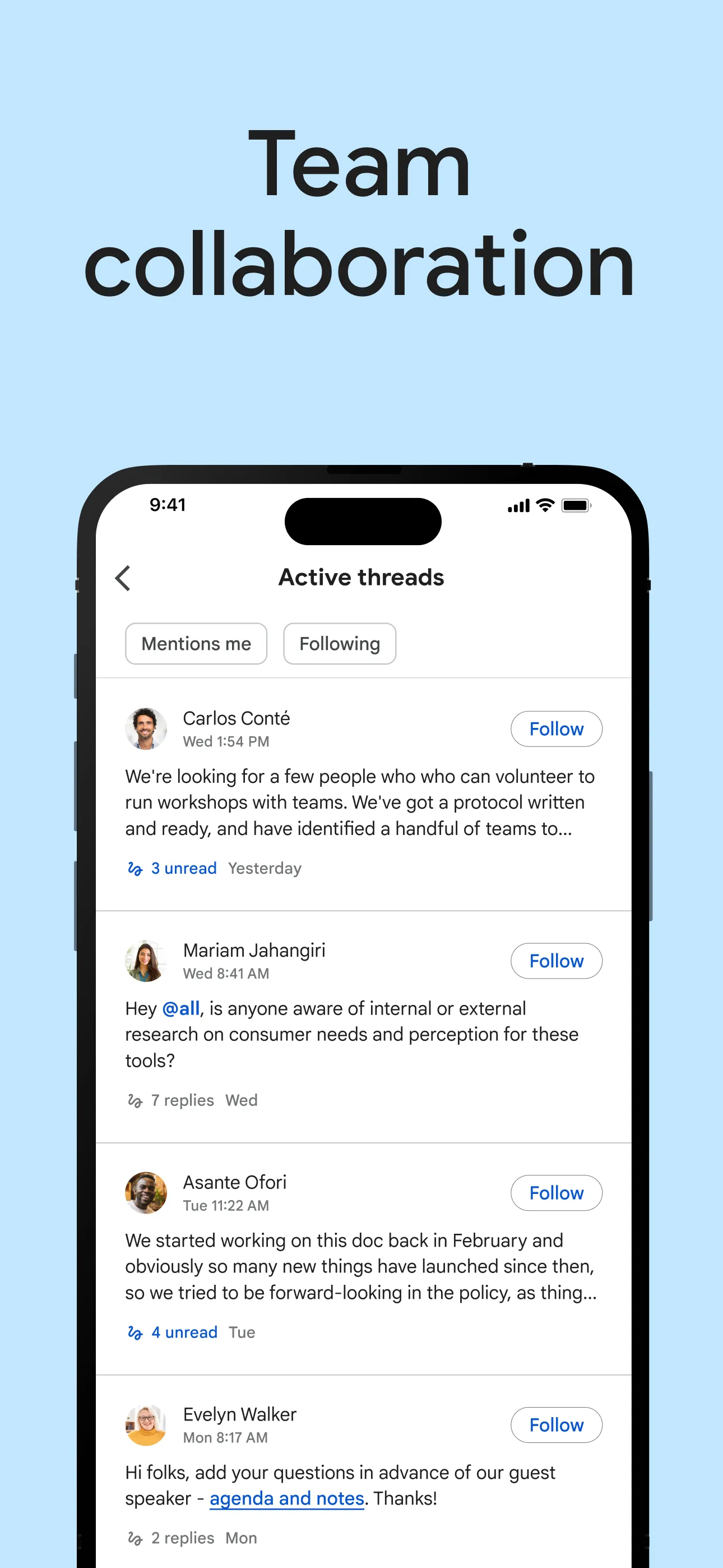 Google Chat iphone screenshot 4