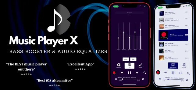 Music Player X : Equalizer iphone screenshot 1
