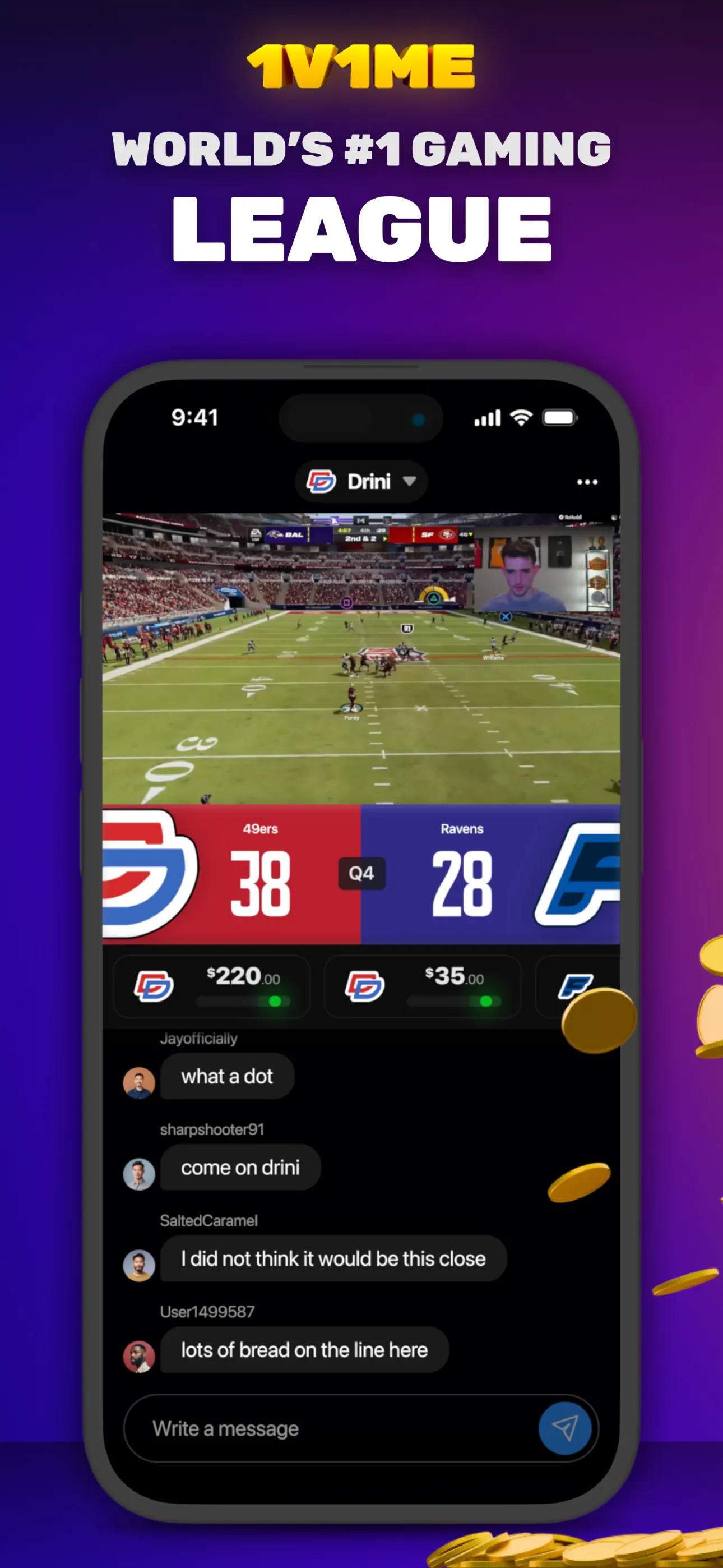 1v1Me - Esports Staking iphone screenshot 1