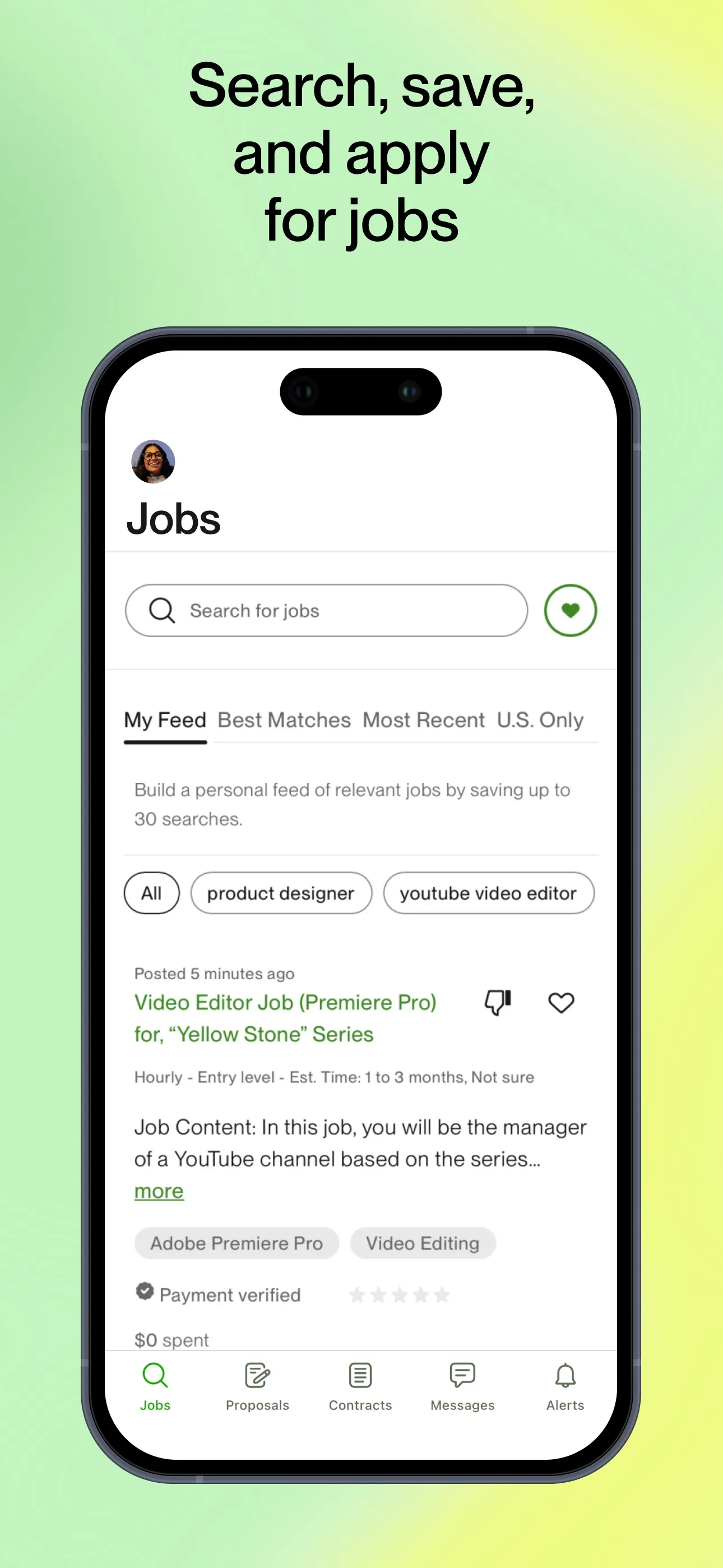Upwork for Freelancers iphone screenshot 2